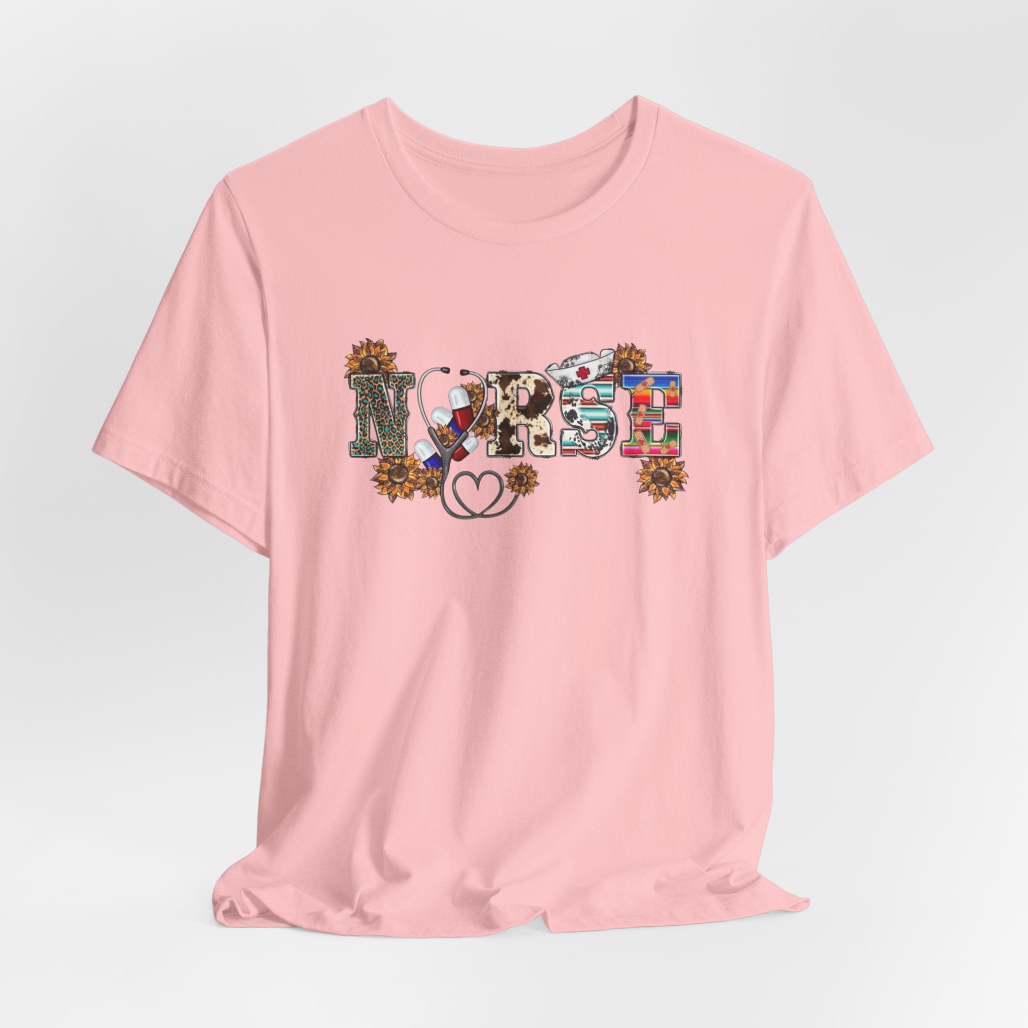 Blessed Floral Tee — "Blessed" Heart Graphic T-Shirt