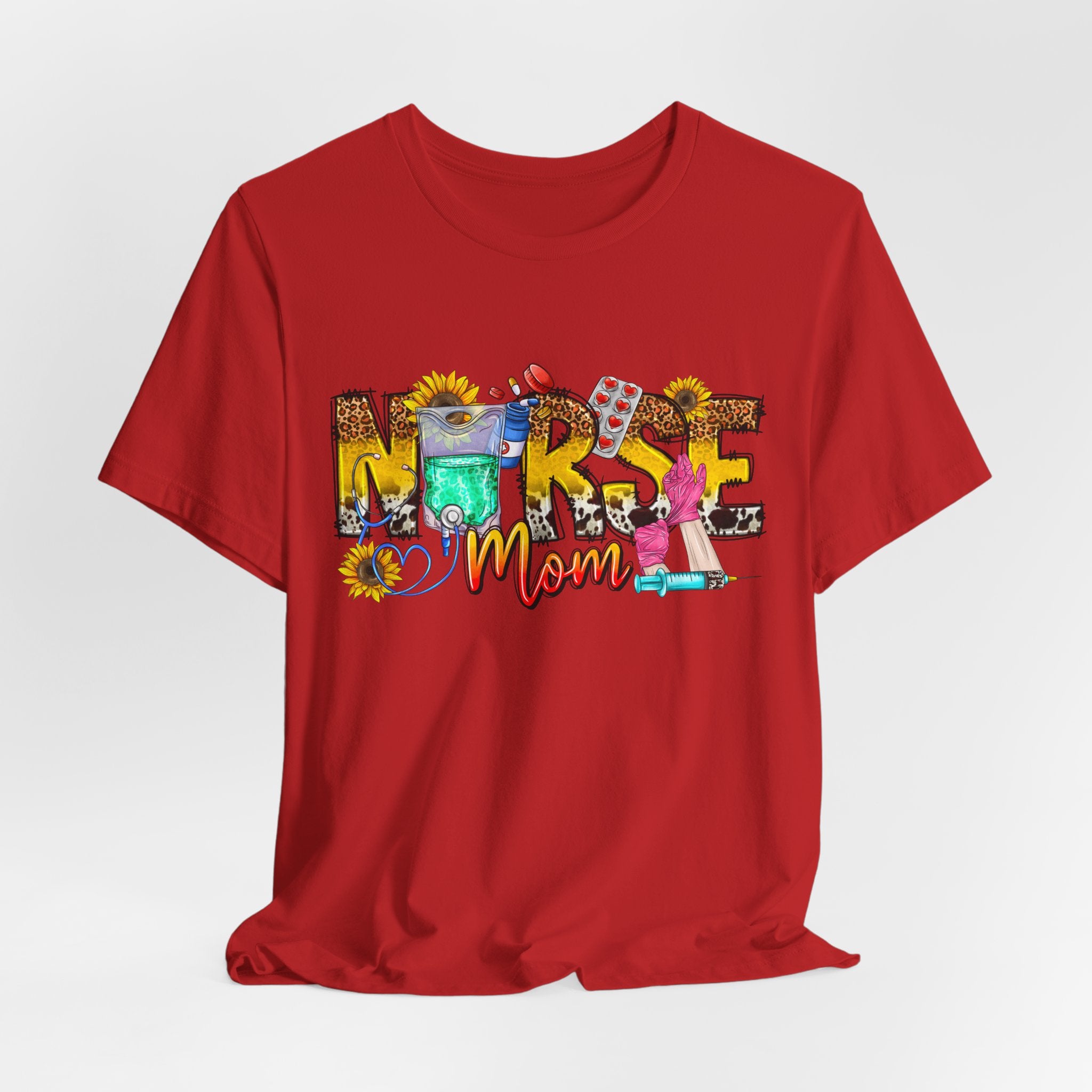 Nurse Mom Floral Graphic Tee