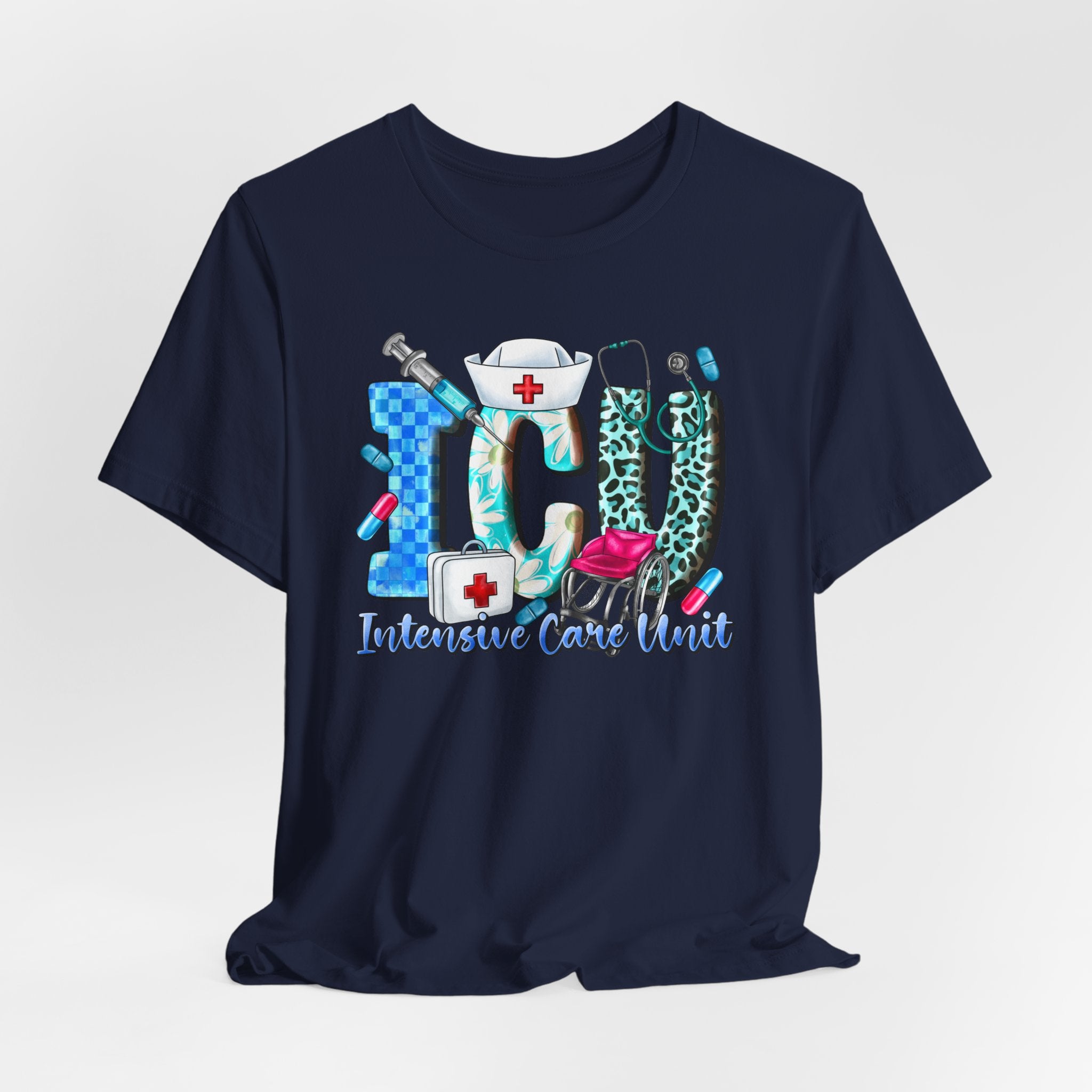 ICU Nurse Graphic Tee – Intensive Care Unit Medical Shirt