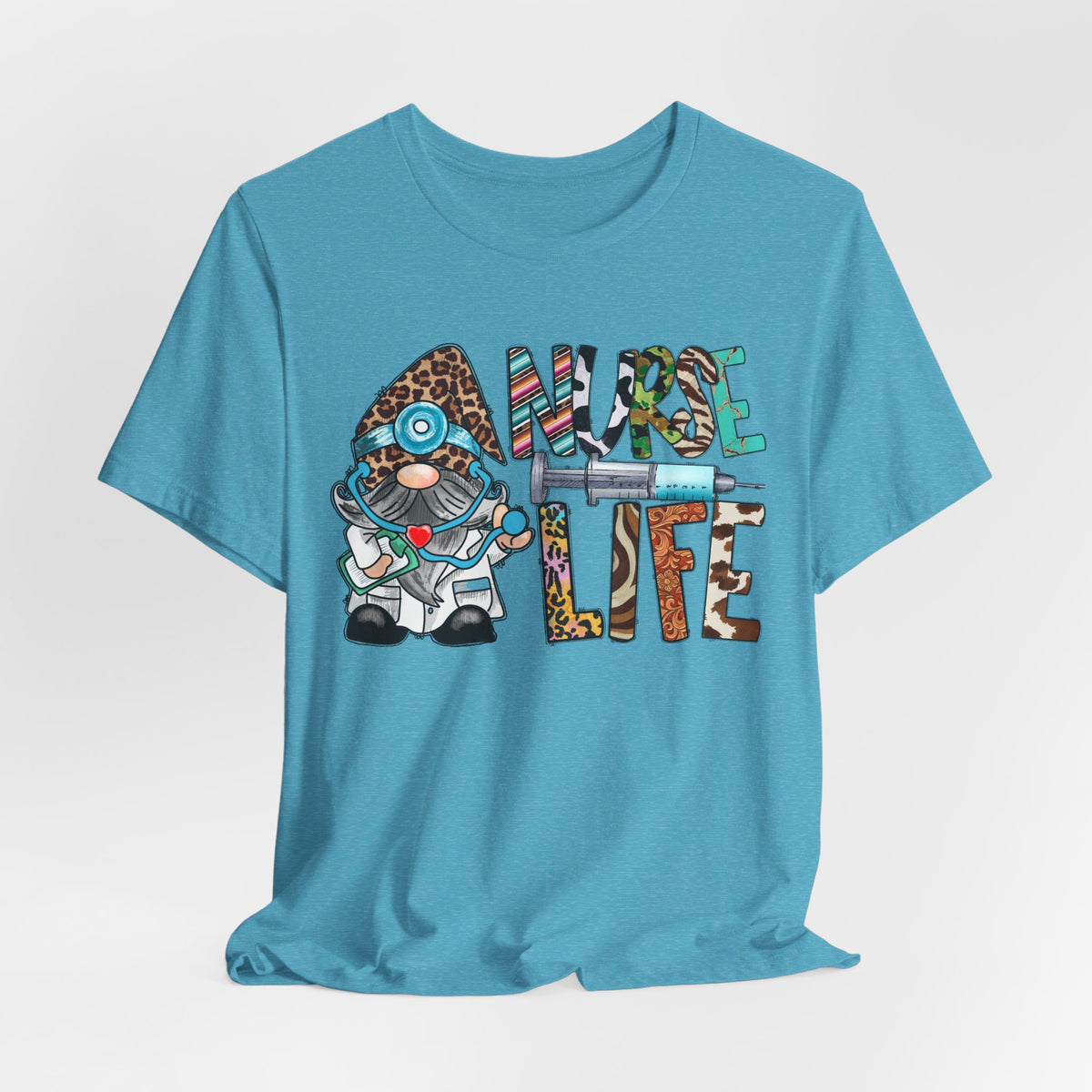 Nurse Life Graphic Tee – Cute Scrubs Nurse Cartoon Medical T-Shirt
