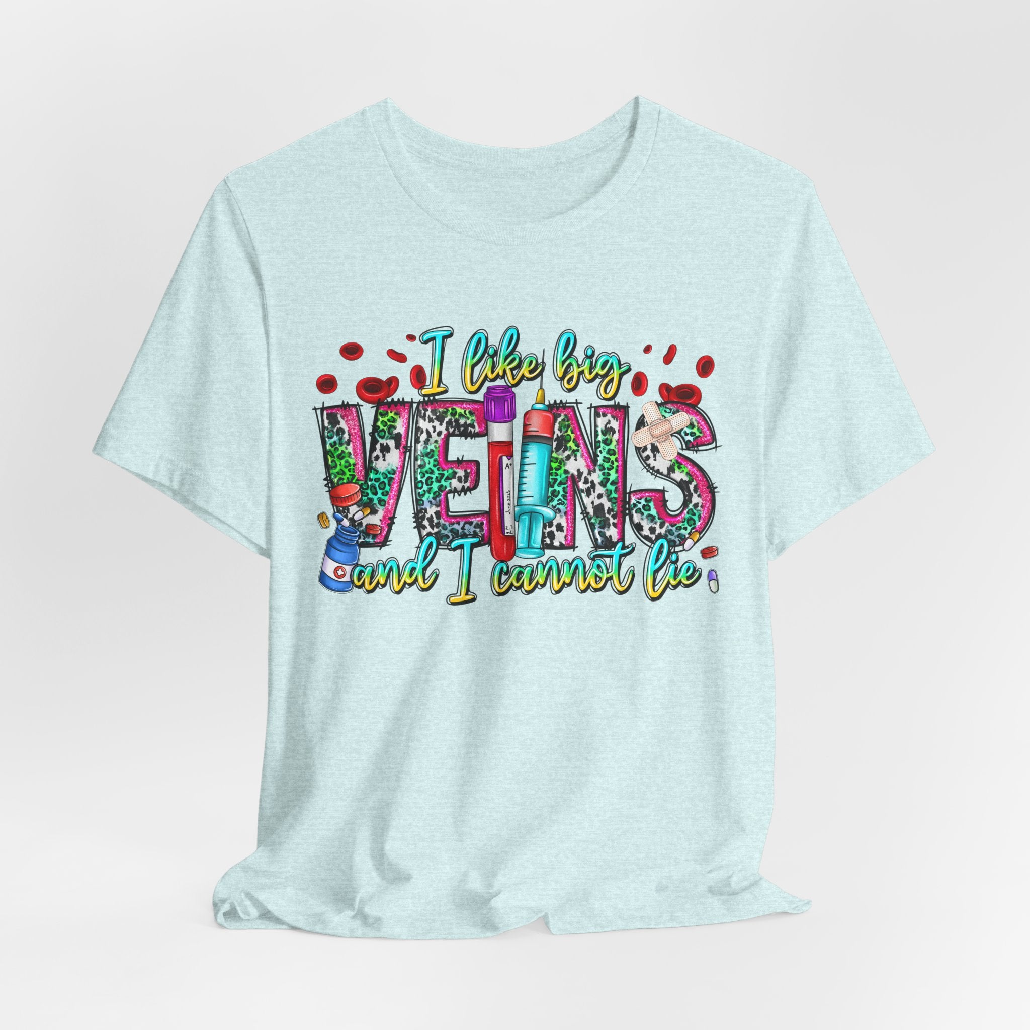 Vegans T‑Shirt — "I Like Big Vegans and I Cannot Lie" Colorful Plant‑Lover Tee