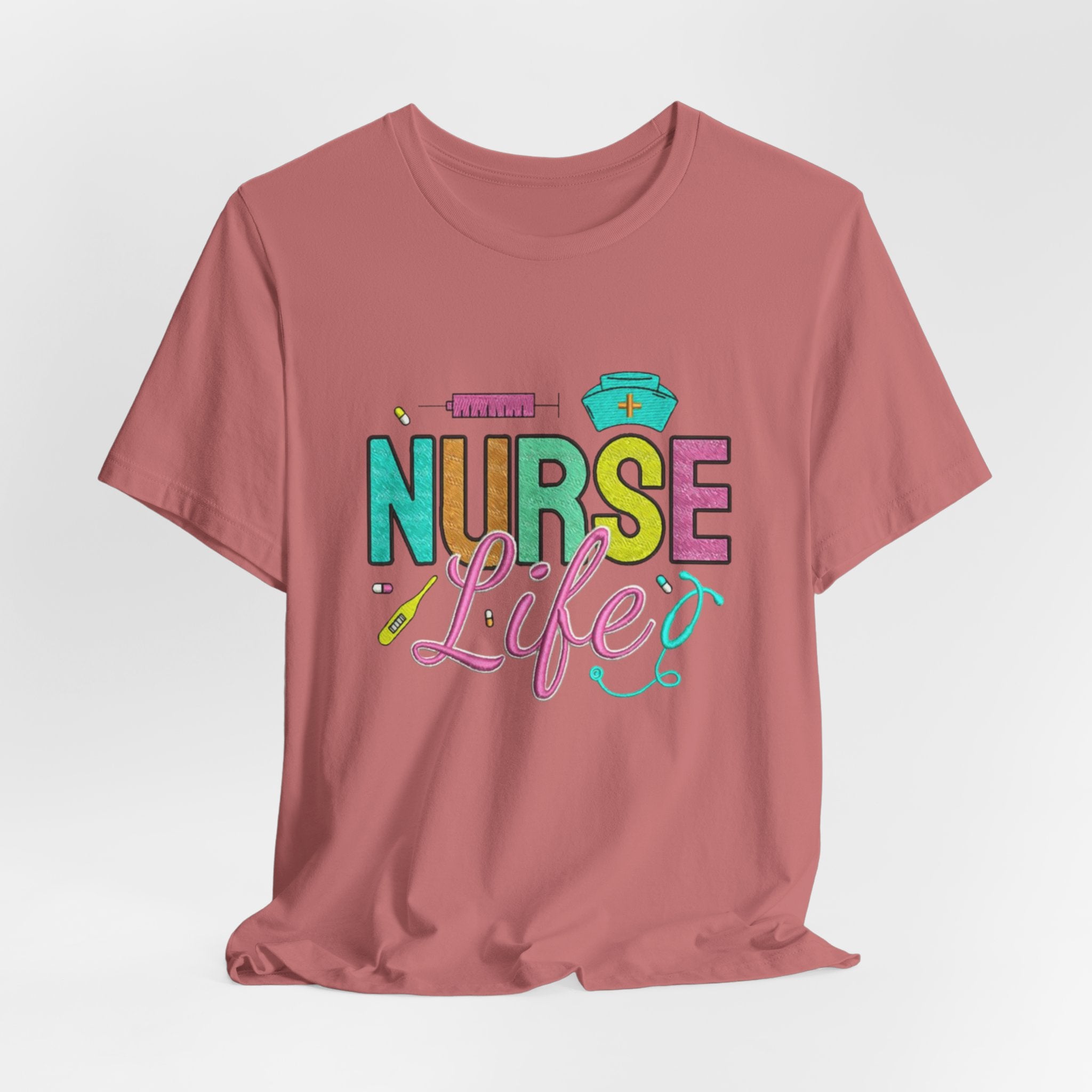 Nurse Life T-Shirt — Colorful Scrubs Nursing Tee