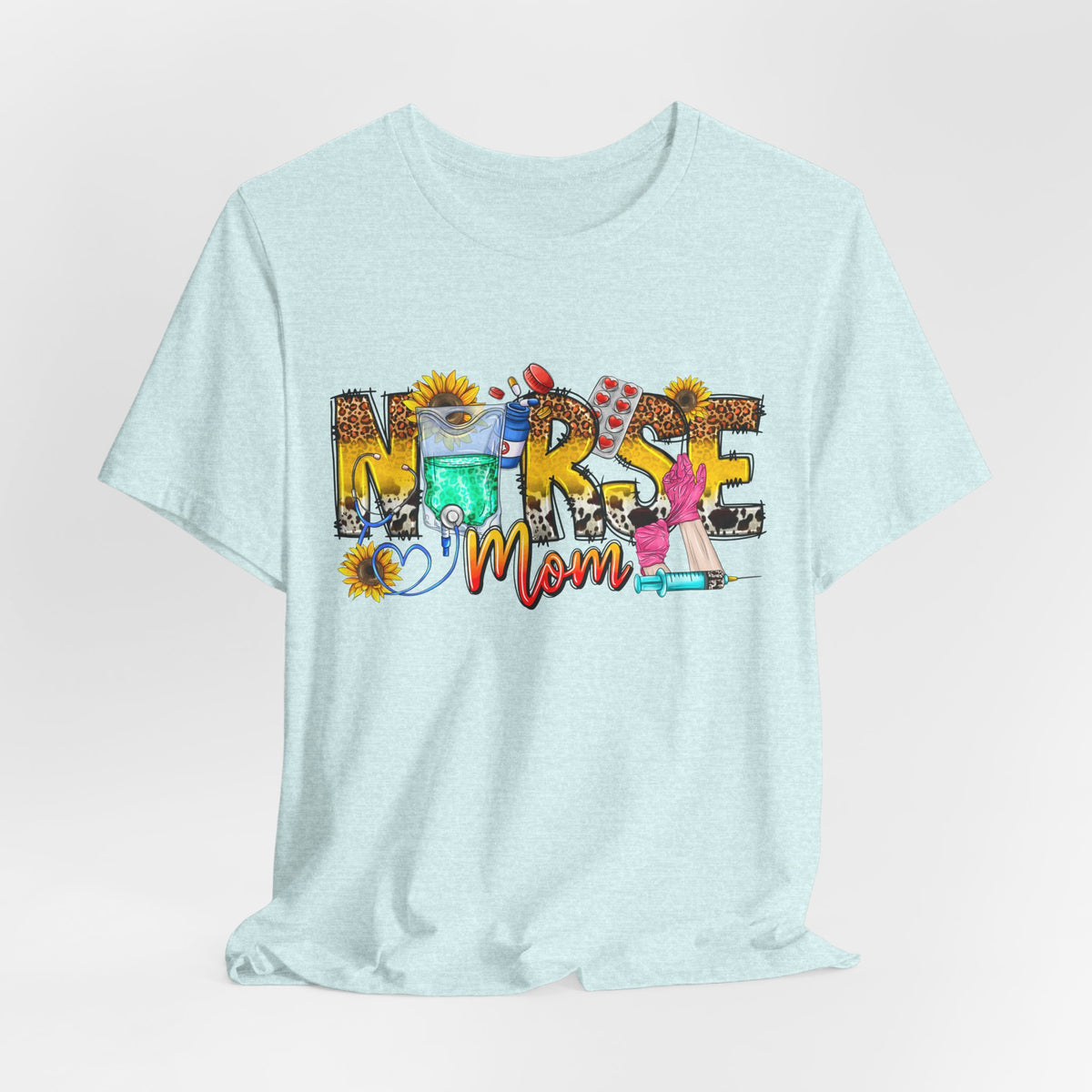 Nurse Mom Floral Graphic Tee