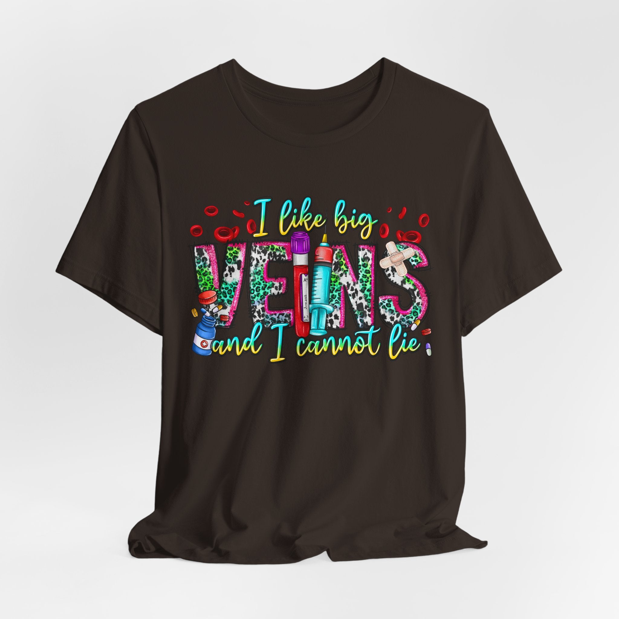 Vegans T‑Shirt — "I Like Big Vegans and I Cannot Lie" Colorful Plant‑Lover Tee
