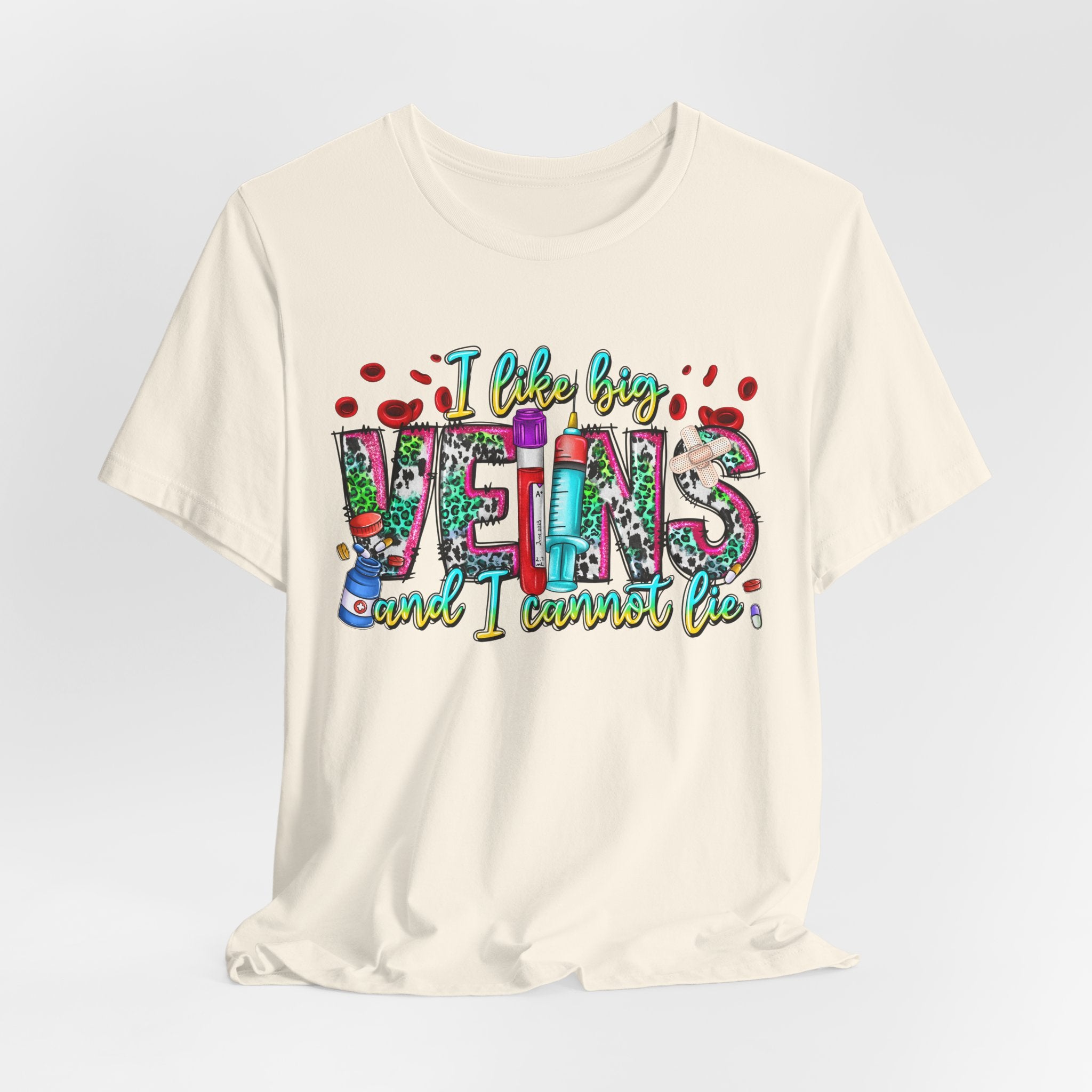 Vegans T‑Shirt — "I Like Big Vegans and I Cannot Lie" Colorful Plant‑Lover Tee