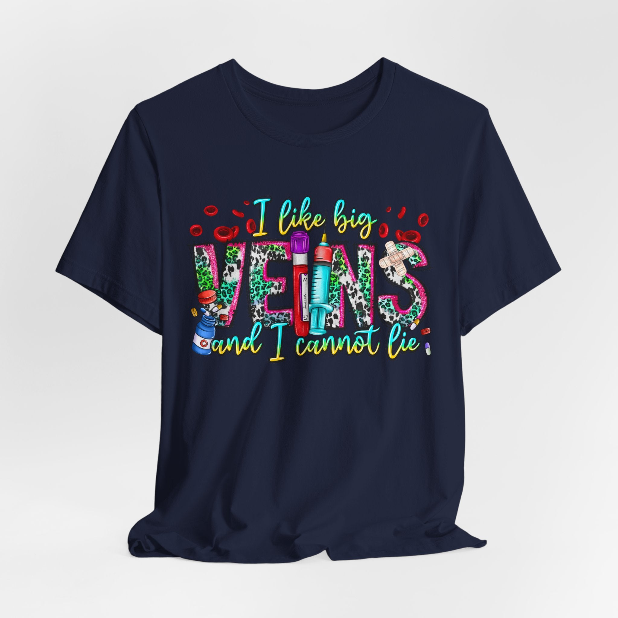 Vegans T‑Shirt — "I Like Big Vegans and I Cannot Lie" Colorful Plant‑Lover Tee