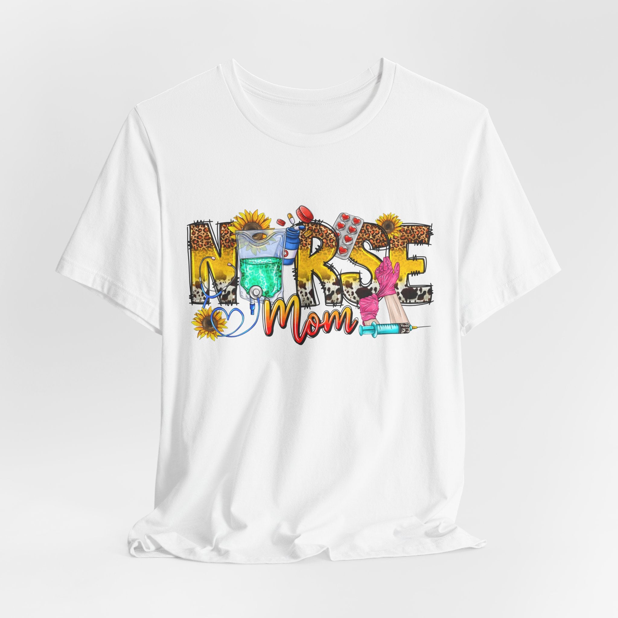 Nurse Mom Floral Graphic Tee