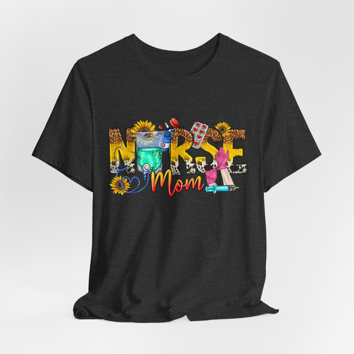 Nurse Mom Floral Graphic Tee