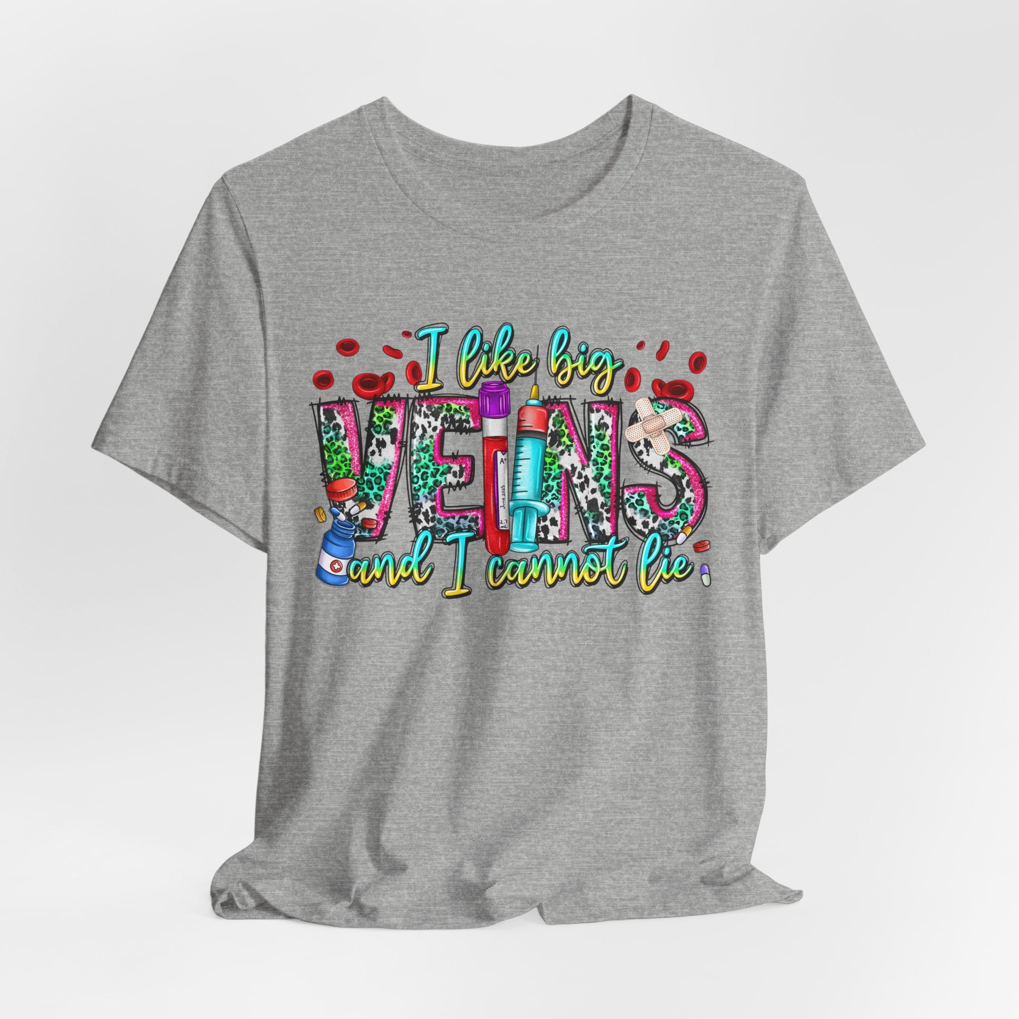 Vegans T‑Shirt — "I Like Big Vegans and I Cannot Lie" Colorful Plant‑Lover Tee