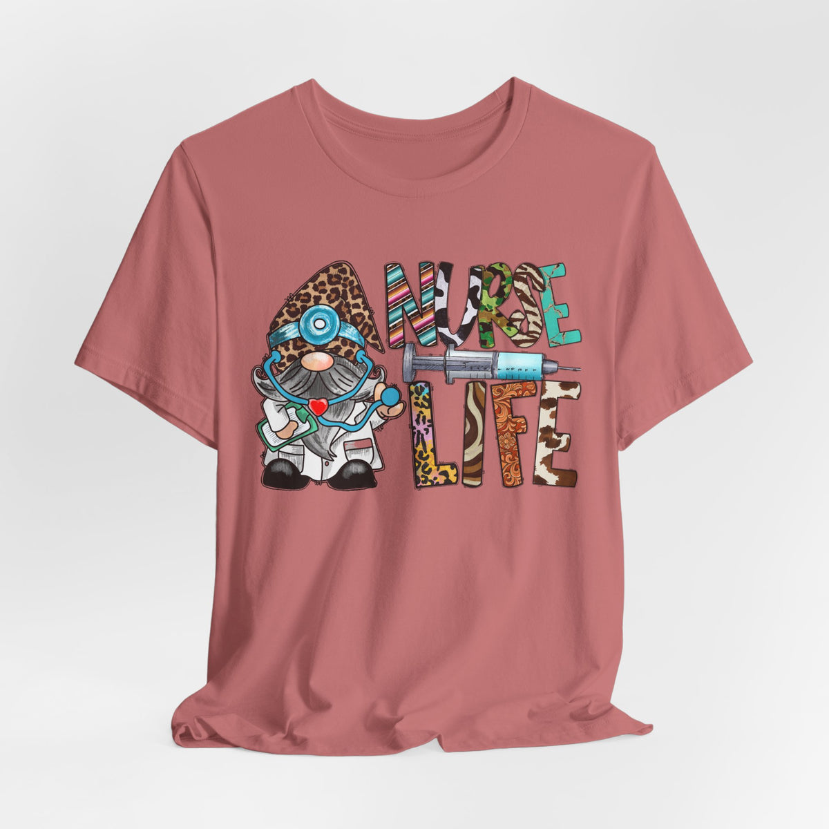 Nurse Life Graphic Tee – Cute Scrubs Nurse Cartoon Medical T-Shirt