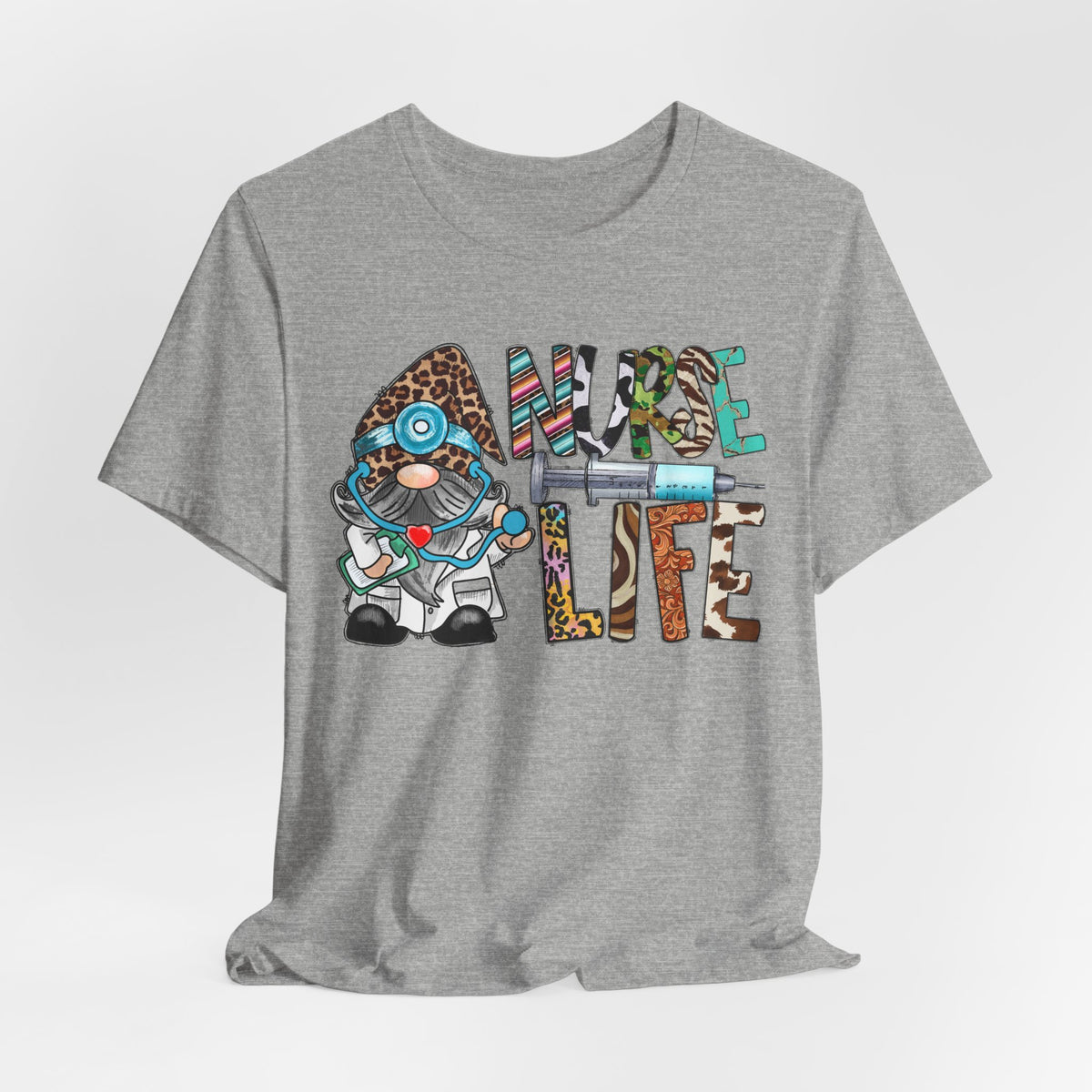 Nurse Life Graphic Tee – Cute Scrubs Nurse Cartoon Medical T-Shirt