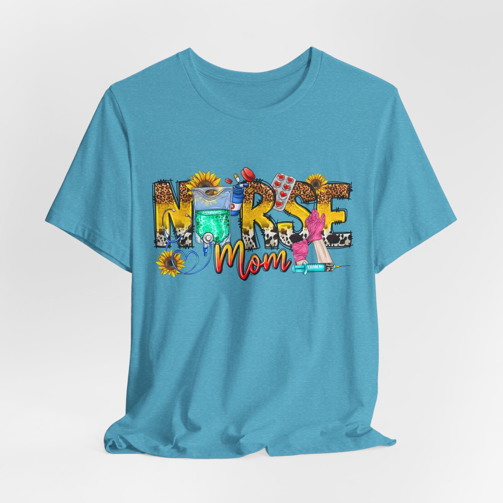 Nurse Mom Floral Graphic Tee