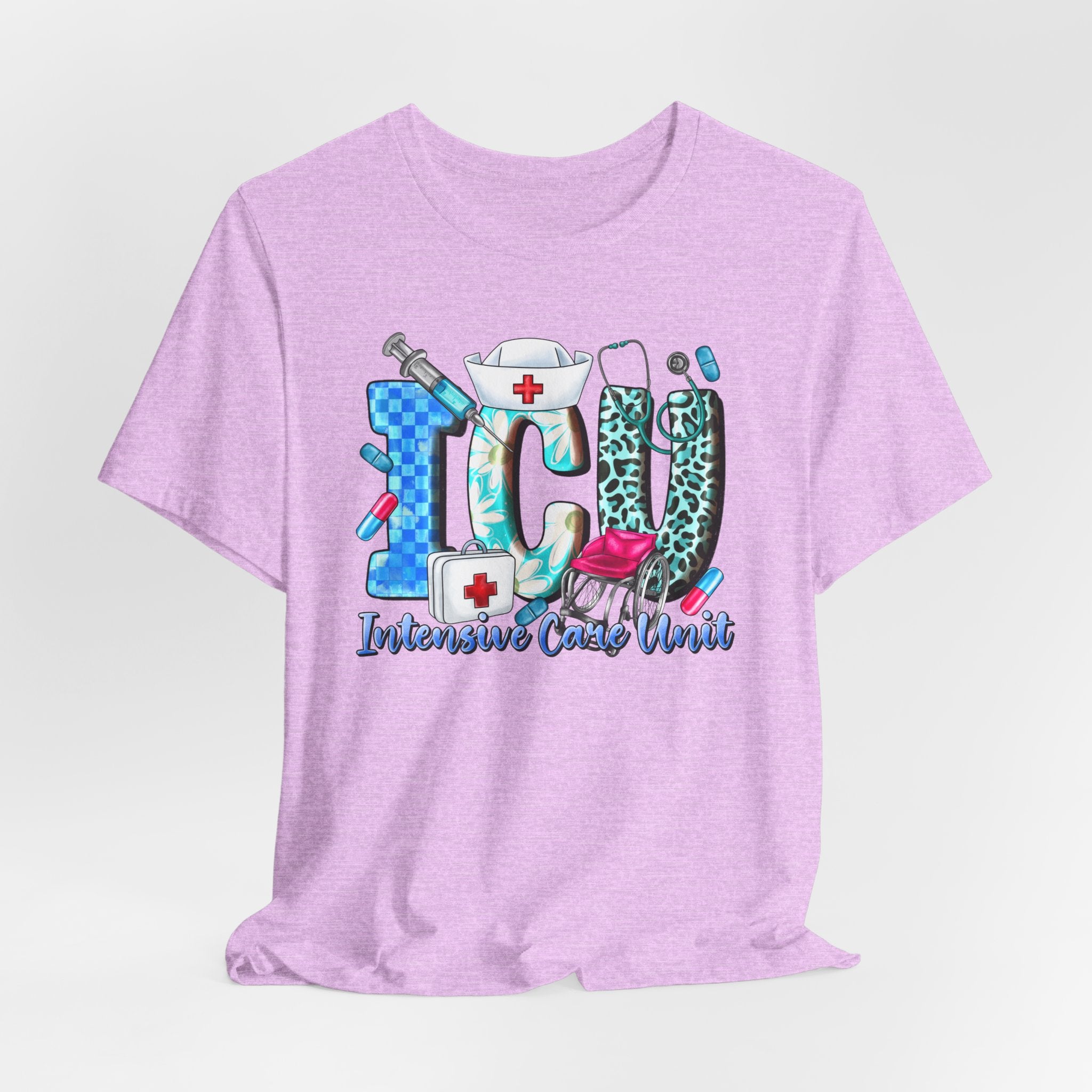 ICU Nurse Graphic Tee – Intensive Care Unit Medical Shirt