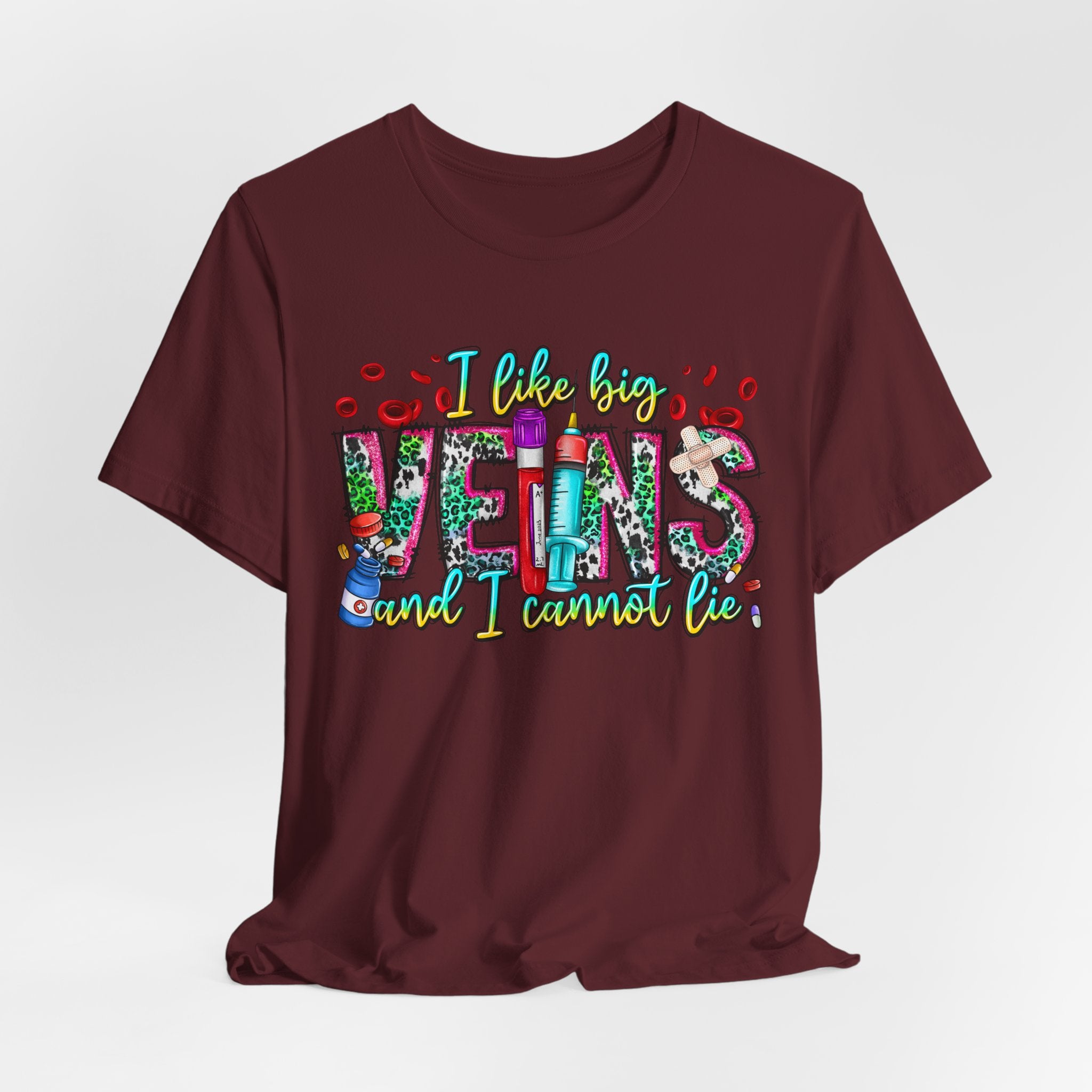 Vegans T‑Shirt — "I Like Big Vegans and I Cannot Lie" Colorful Plant‑Lover Tee