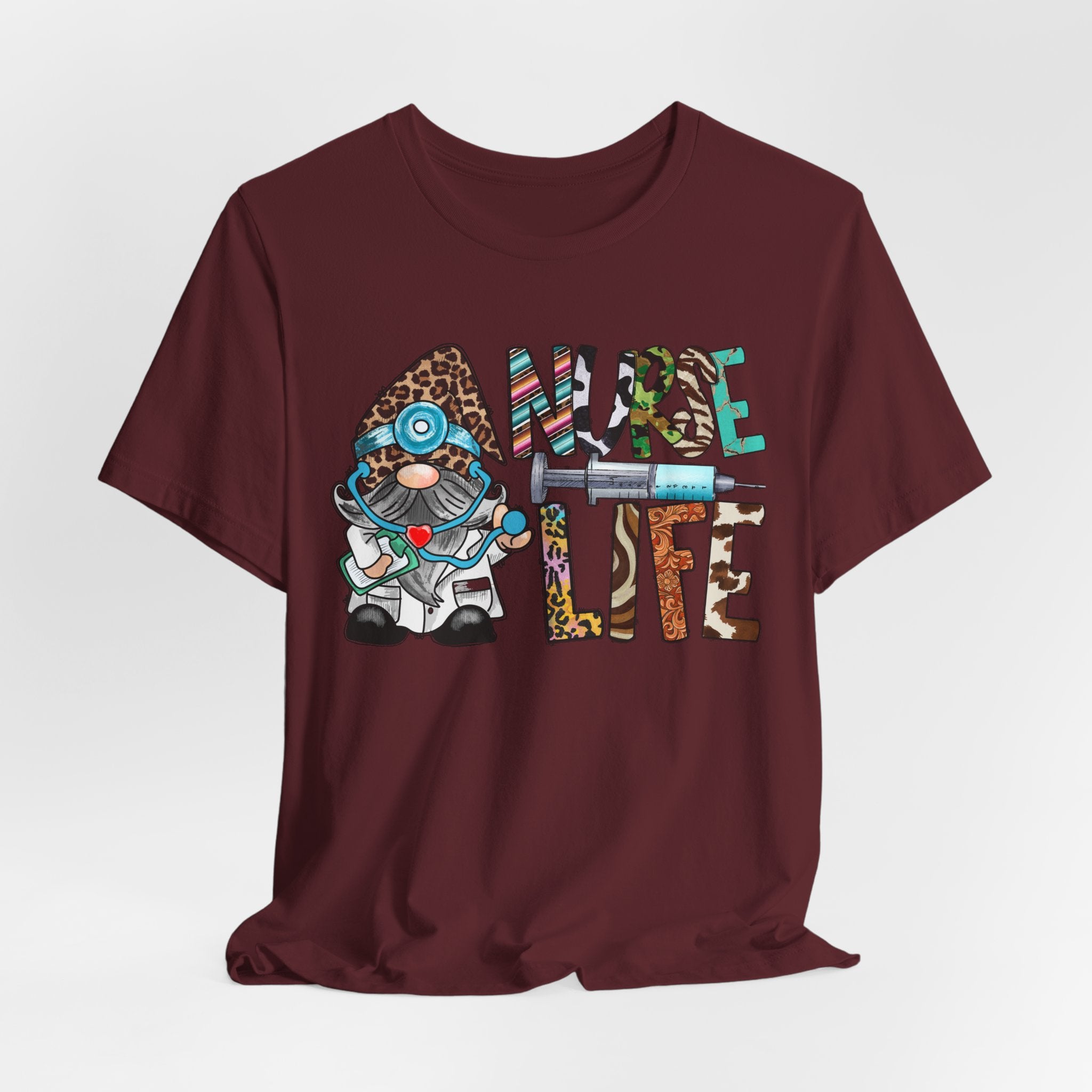 Nurse Life Graphic Tee – Cute Scrubs Nurse Cartoon Medical T-Shirt