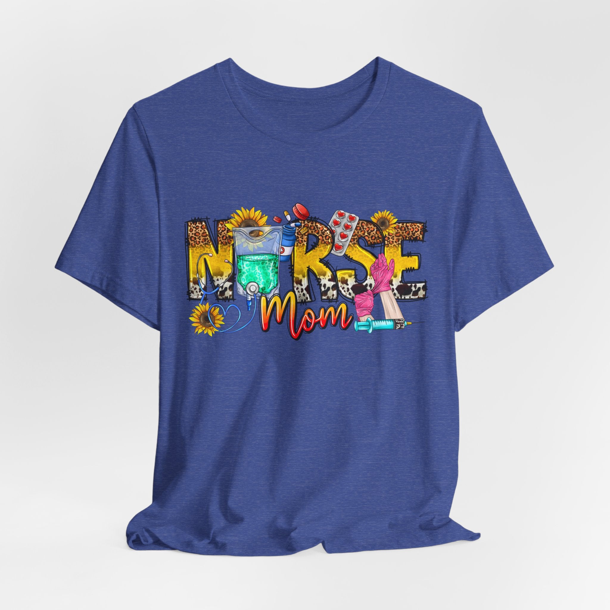 Nurse Mom Floral Graphic Tee