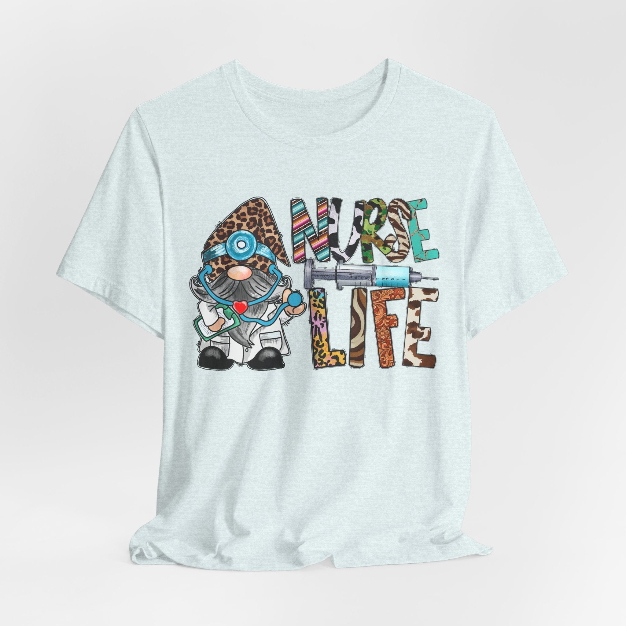 Nurse Life Graphic Tee – Cute Scrubs Nurse Cartoon Medical T-Shirt