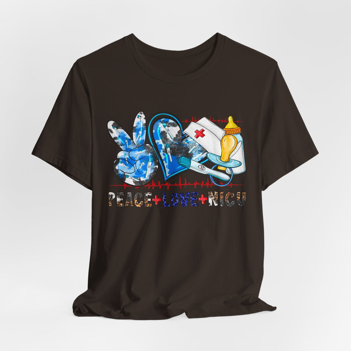 Peace + Love + NICU T-Shirt — Neonatal ICU Support Tee