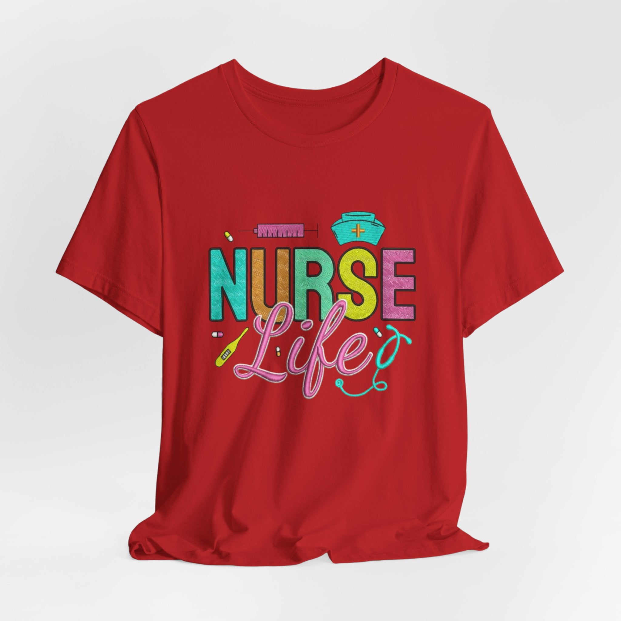 Nurse Life T-Shirt — Colorful Scrubs Nursing Tee