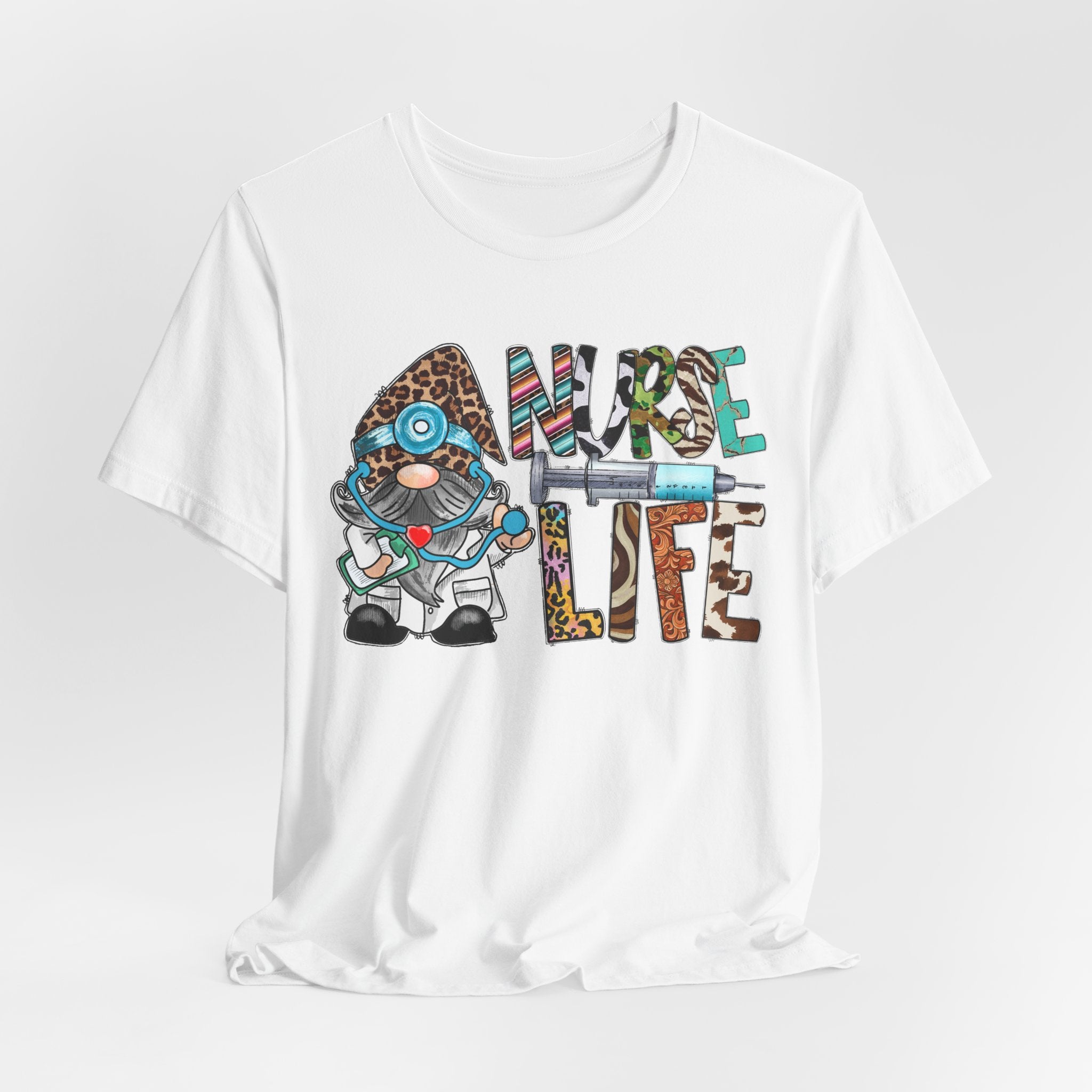 Nurse Life Graphic Tee – Cute Scrubs Nurse Cartoon Medical T-Shirt