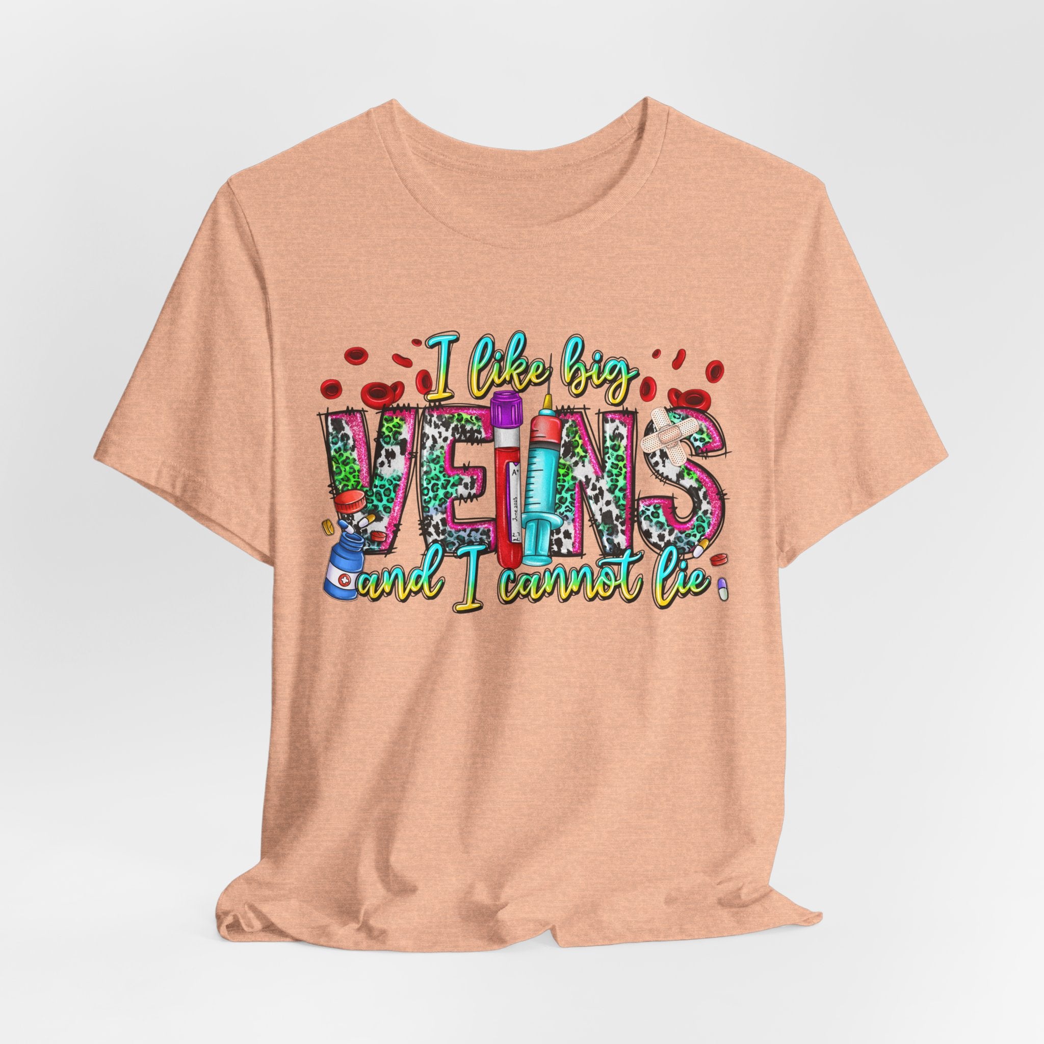 Vegans T‑Shirt — "I Like Big Vegans and I Cannot Lie" Colorful Plant‑Lover Tee