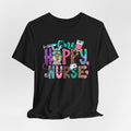 Happy Nurse Graphic Tee — Cute “One Happy Nurse” Scrubs Shirt