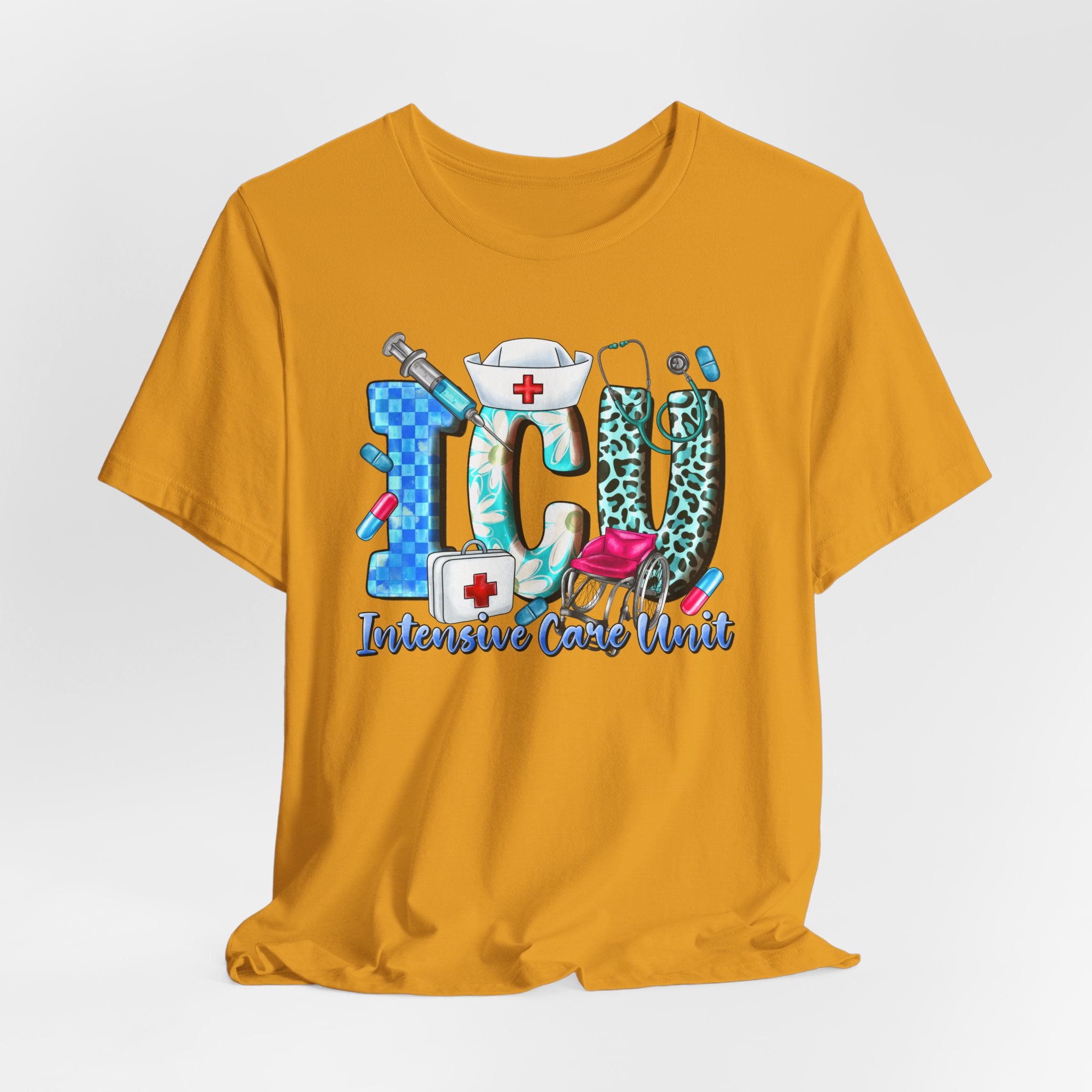 ICU Nurse Graphic Tee – Intensive Care Unit Medical Shirt