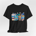 Nurse Life T‑Shirt — Cute Medical Coffee & Scrubs Illustration Tee
