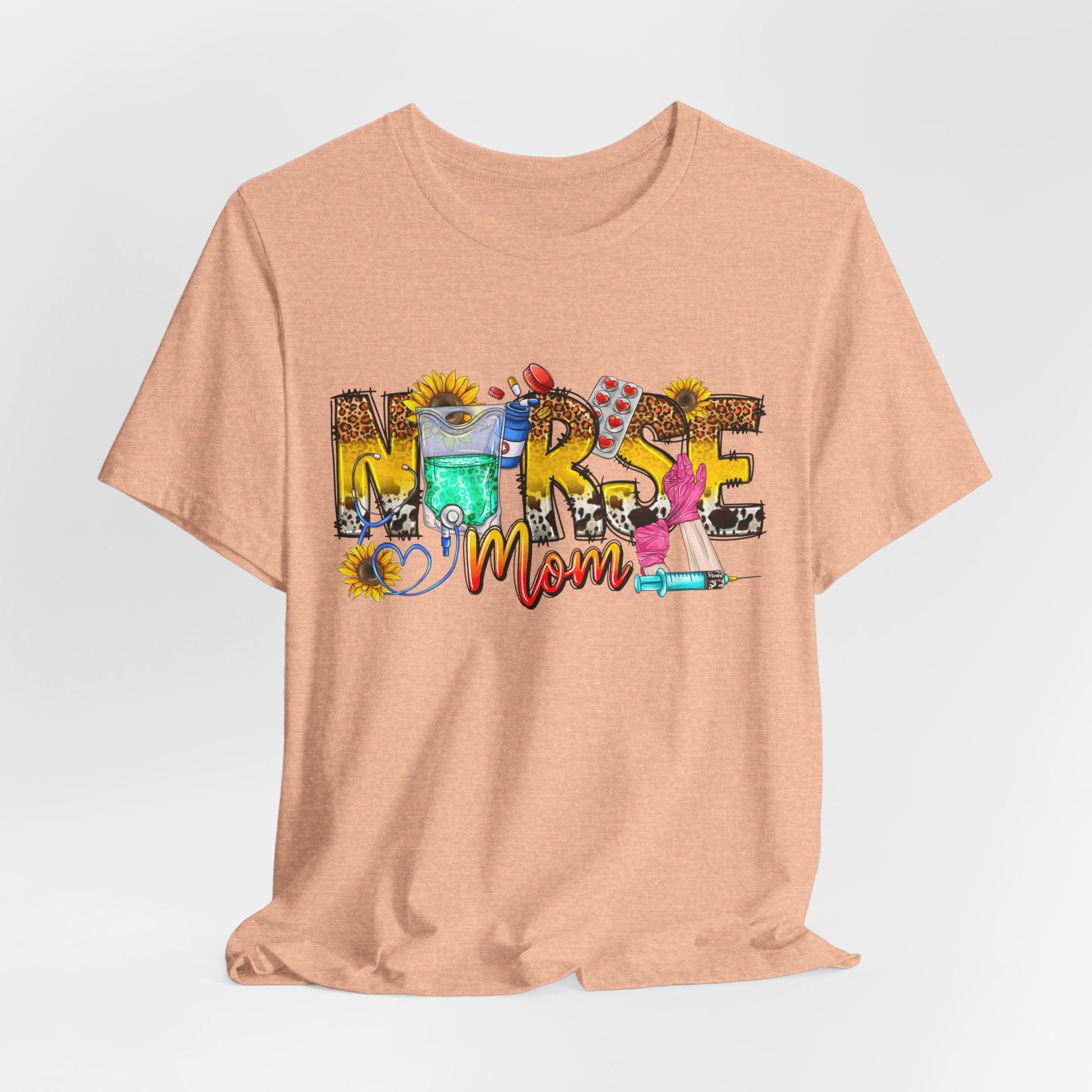 Nurse Mom Floral Graphic Tee