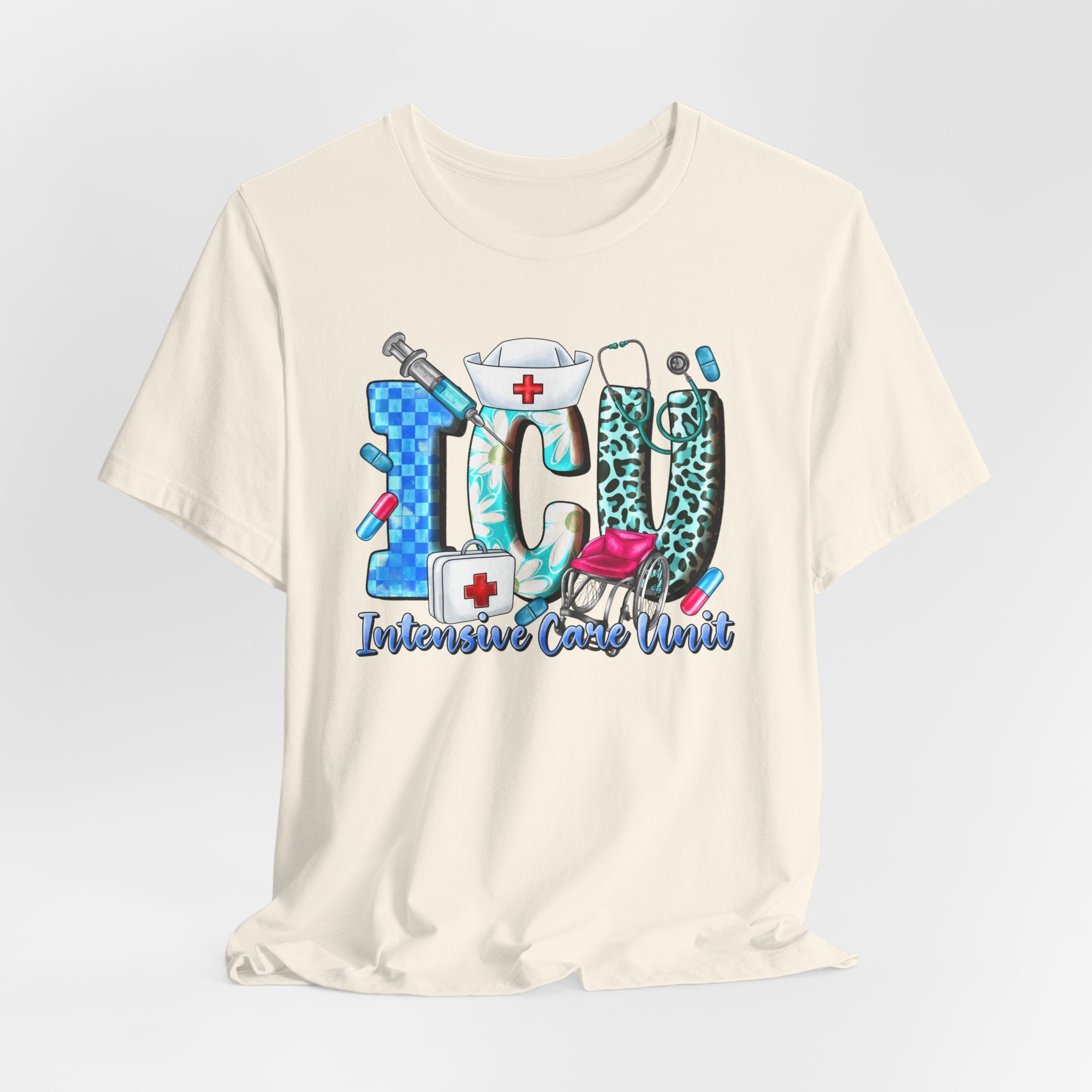 ICU Nurse Graphic Tee – Intensive Care Unit Medical Shirt