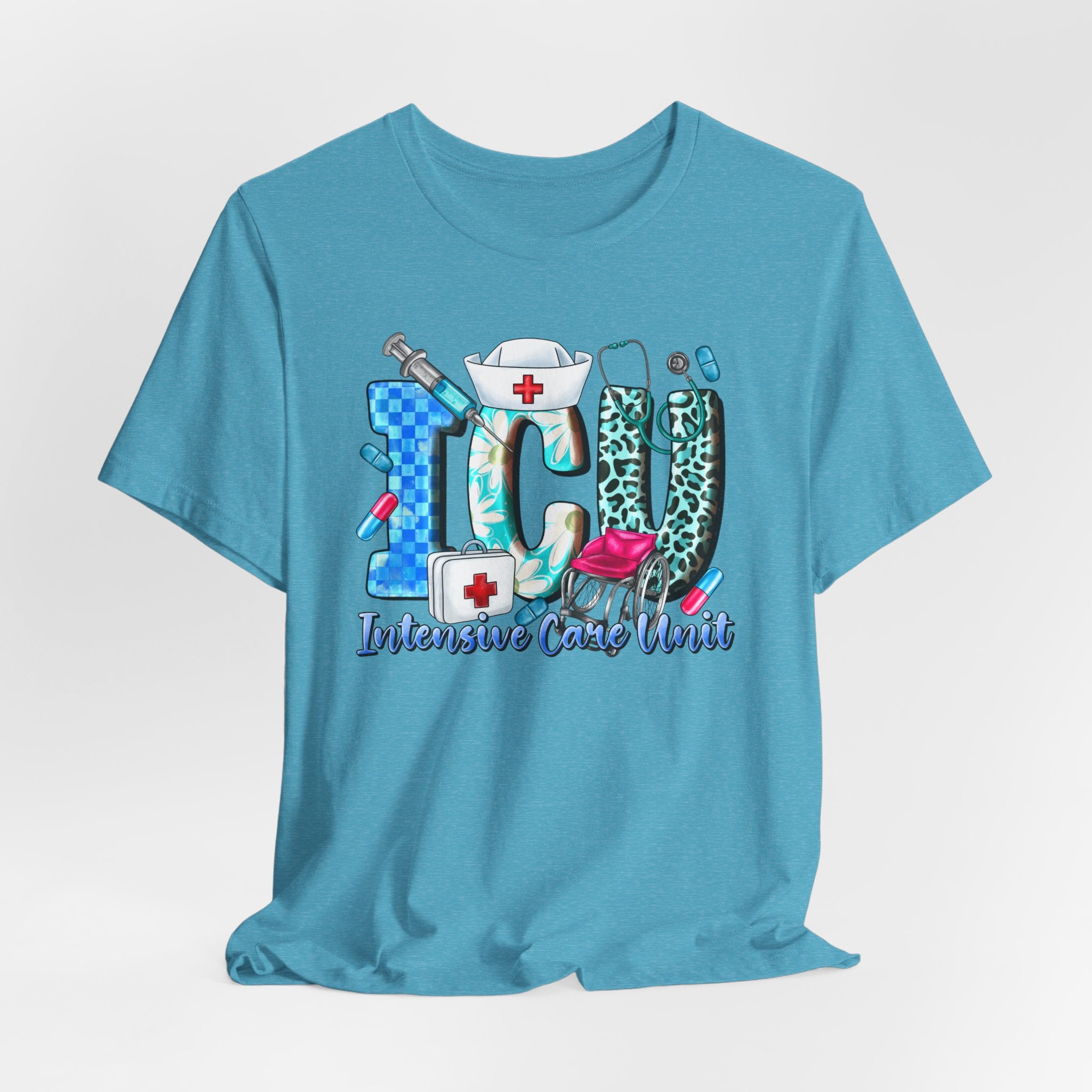 ICU Nurse Graphic Tee – Intensive Care Unit Medical Shirt