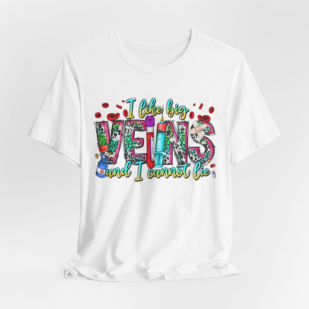 Vegans T‑Shirt — "I Like Big Vegans and I Cannot Lie" Colorful Plant‑Lover Tee