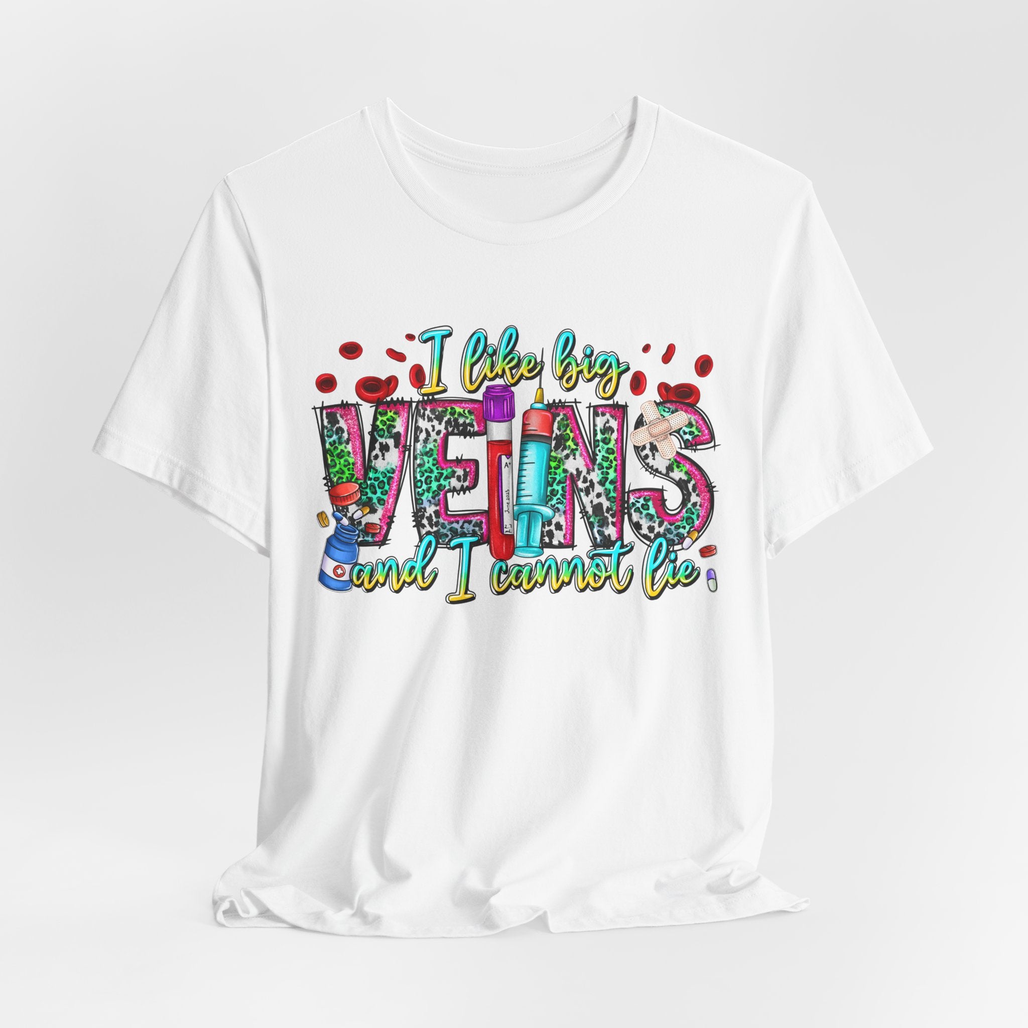 Vegans T‑Shirt — "I Like Big Vegans and I Cannot Lie" Colorful Plant‑Lover Tee