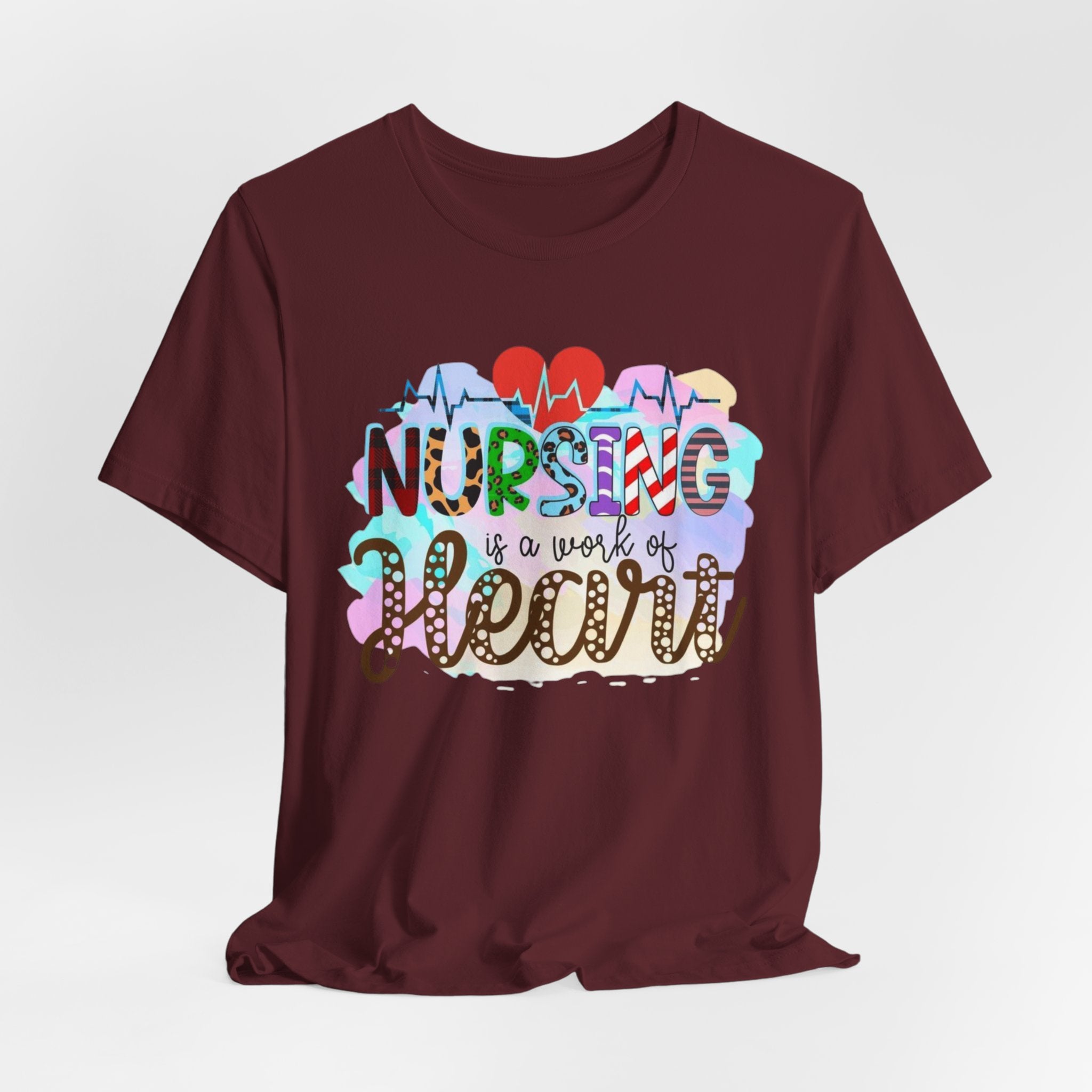 Nursing Is A Work Of Heart T-Shirt