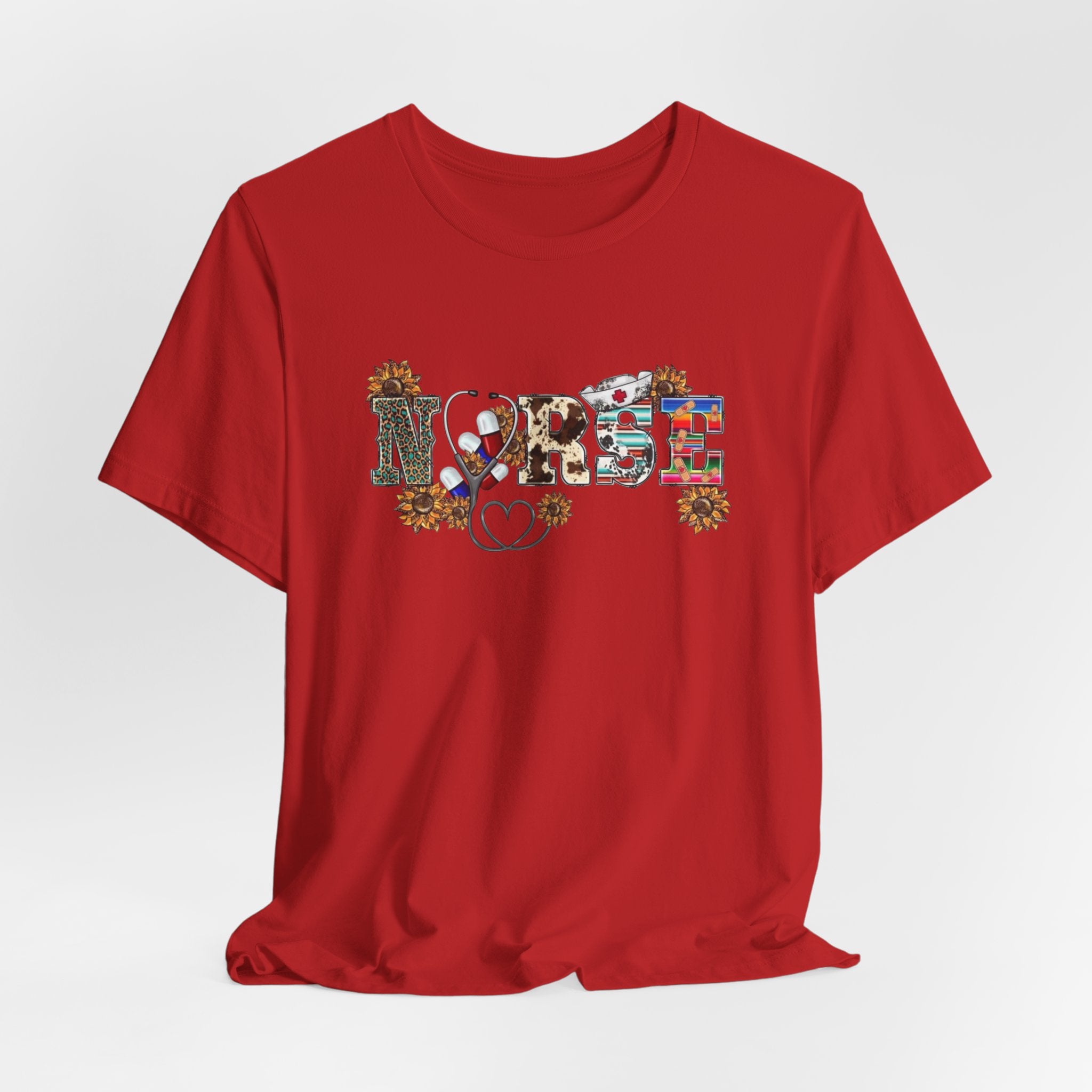 Blessed Floral Tee — "Blessed" Heart Graphic T-Shirt