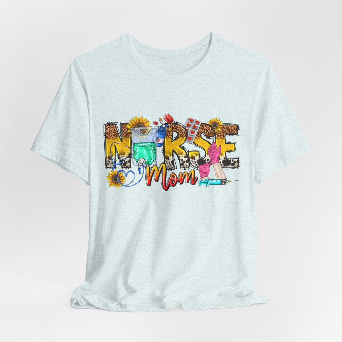 Nurse Mom Floral Graphic Tee