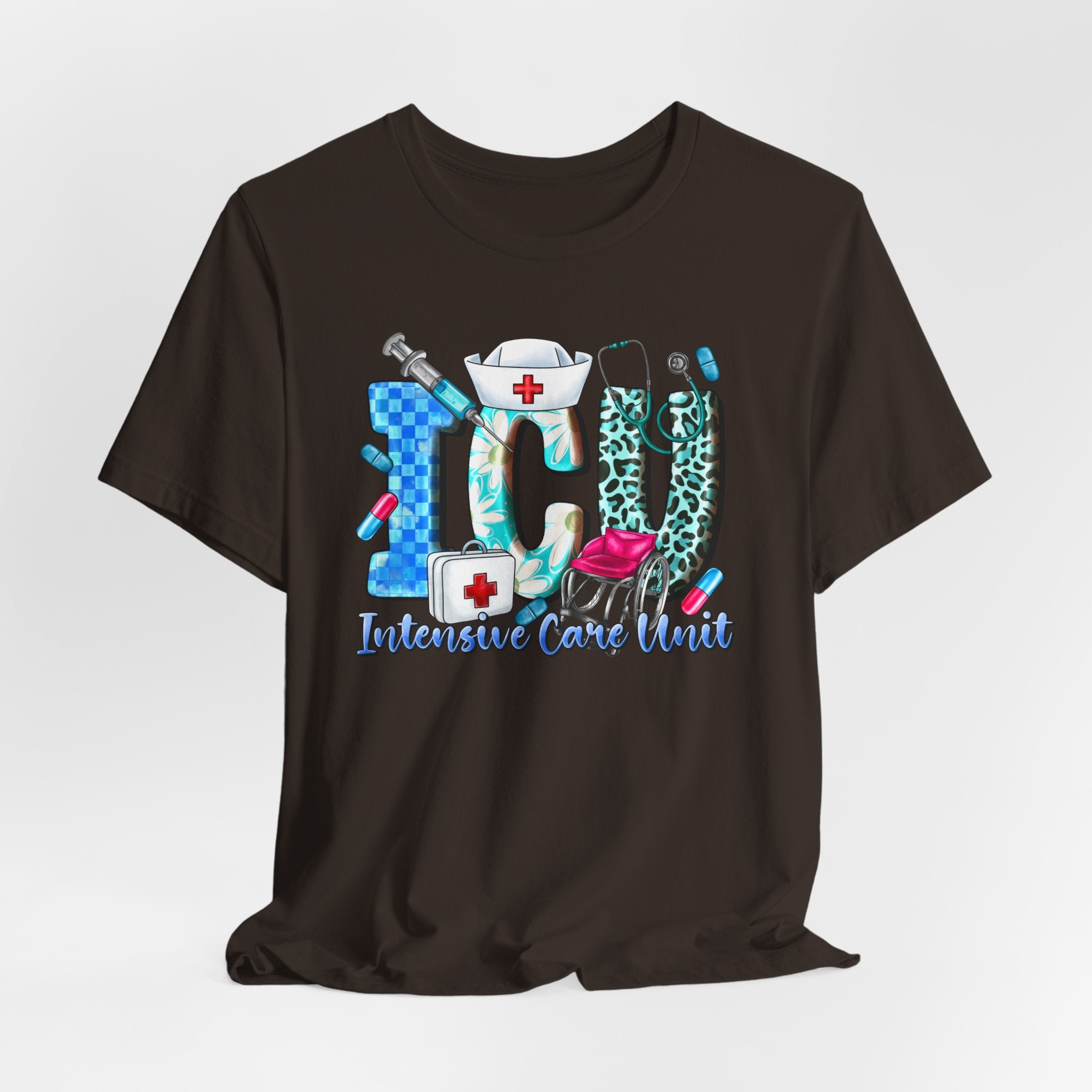 ICU Nurse Graphic Tee – Intensive Care Unit Medical Shirt