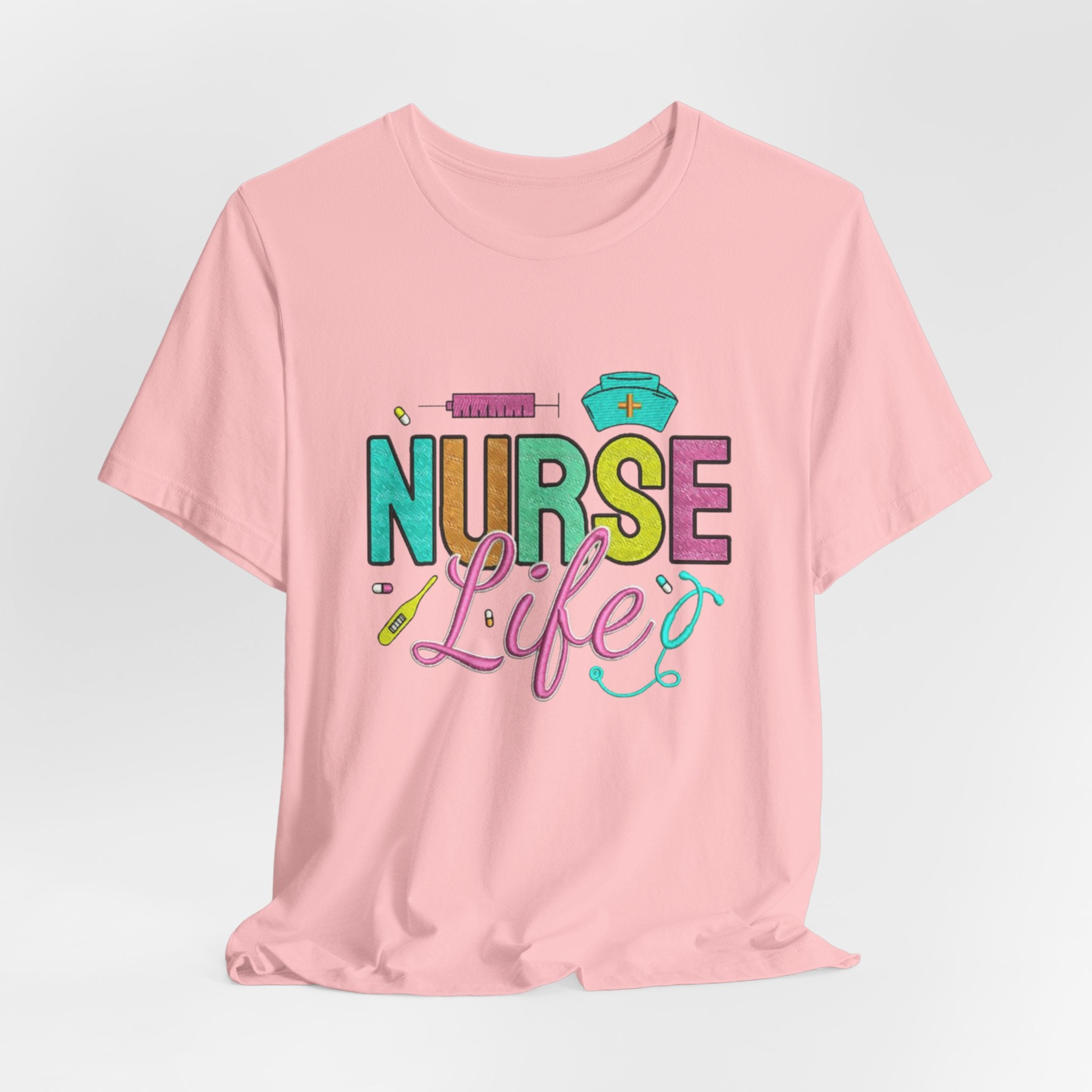 Nurse Life T-Shirt — Colorful Scrubs Nursing Tee