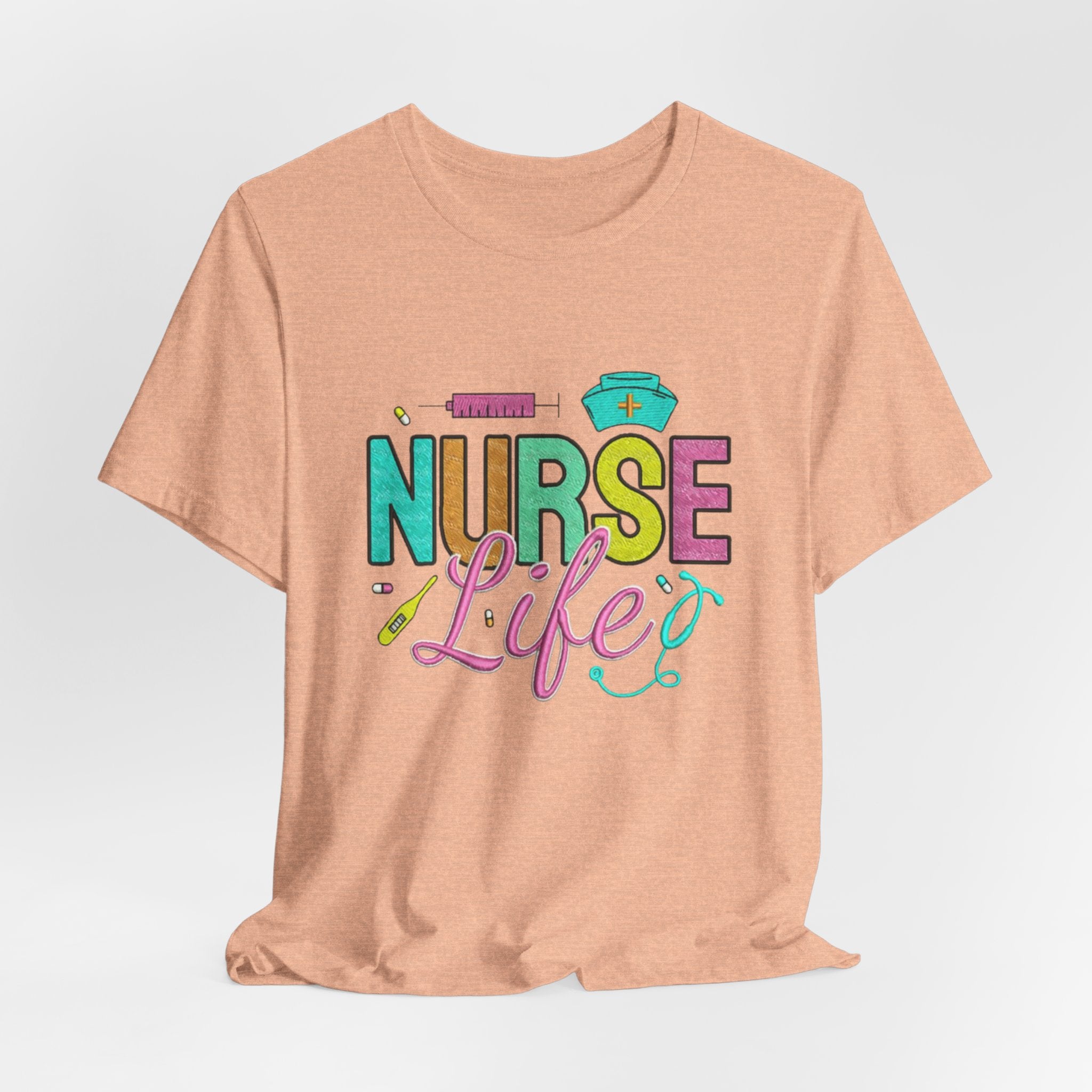 Nurse Life T-Shirt — Colorful Scrubs Nursing Tee