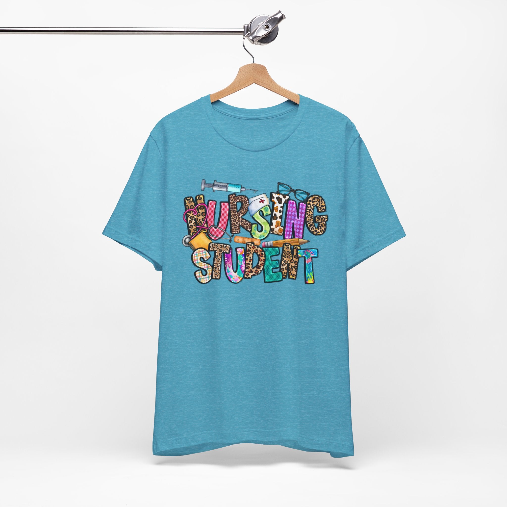 Nursing Student Colorful Doodle T-Shirt
