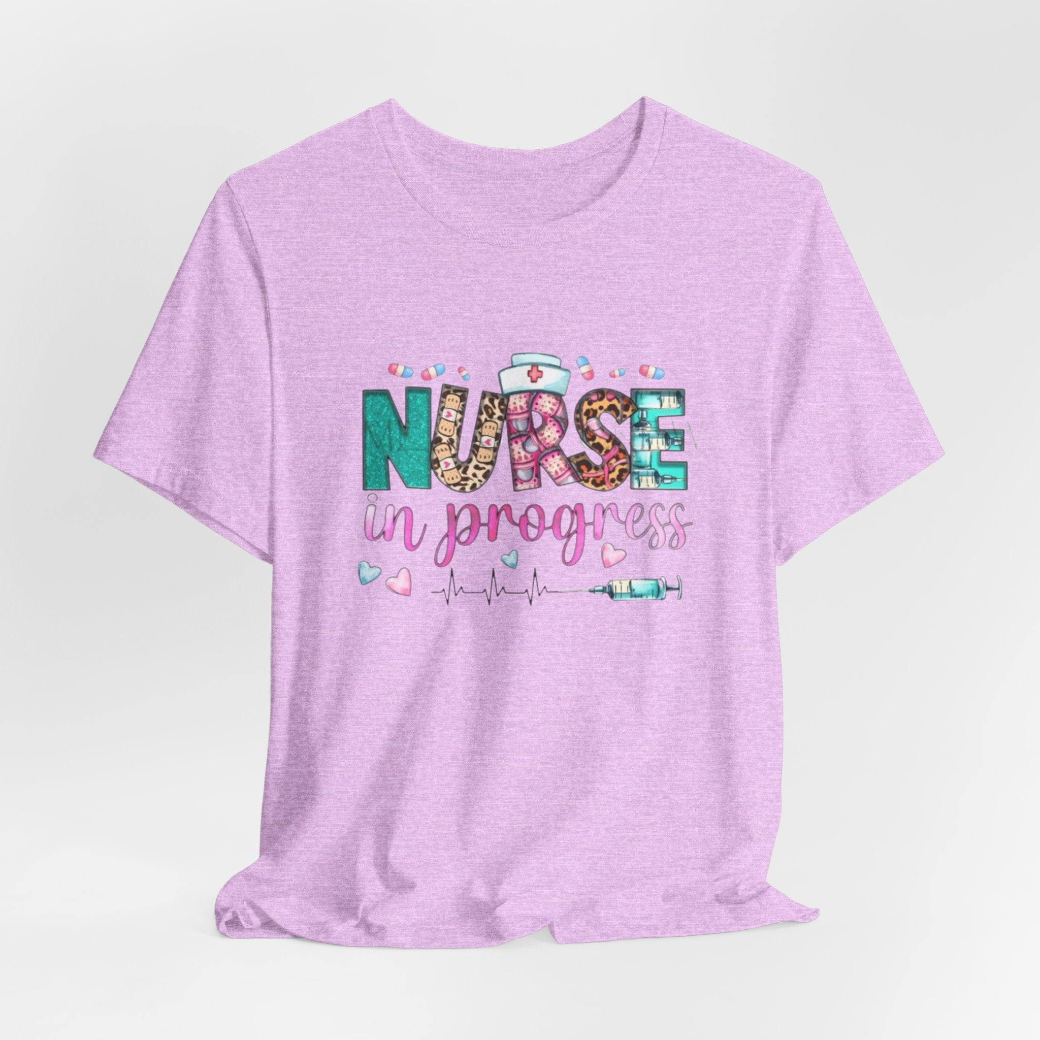 Nurse in Progress T‑Shirt — Cute Floral Nursing Student Tee