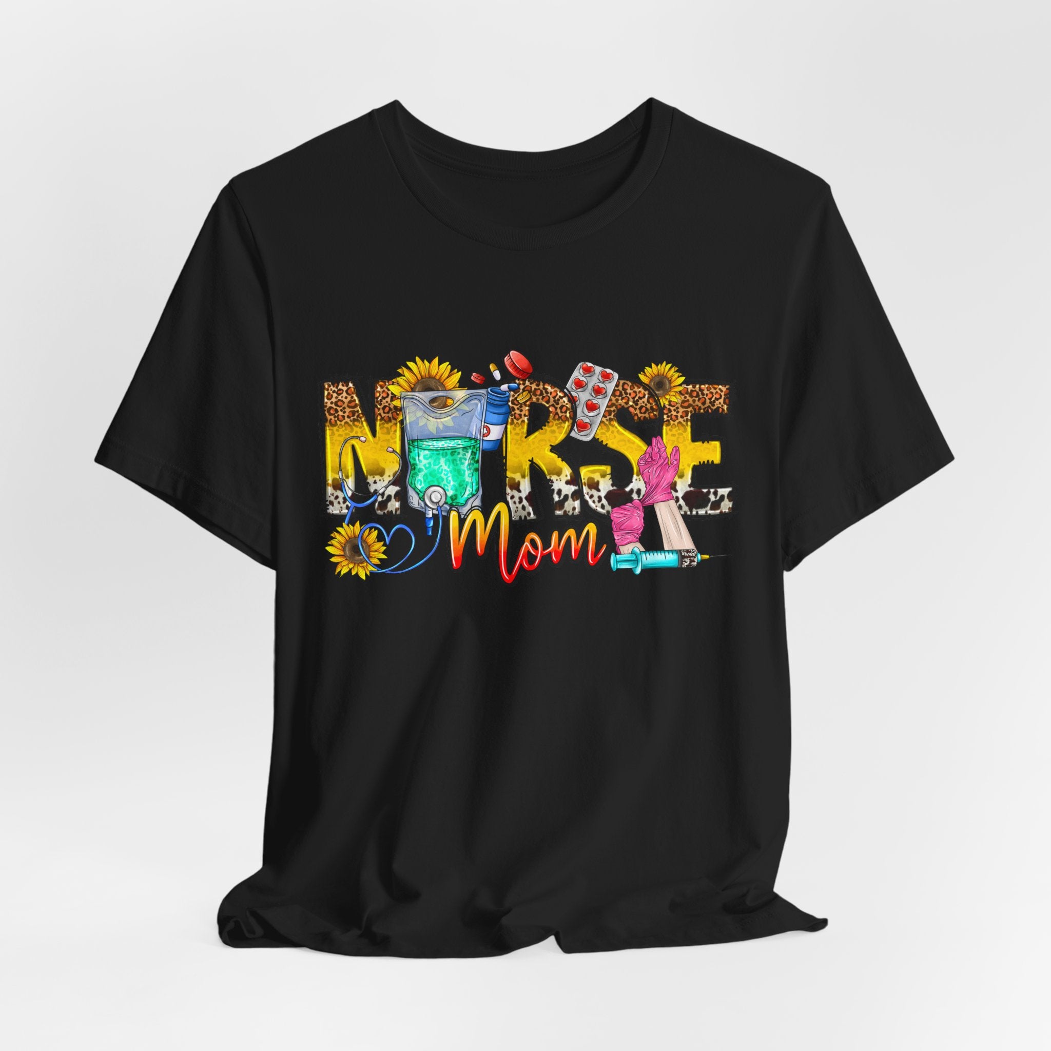 Nurse Mom Floral Graphic Tee