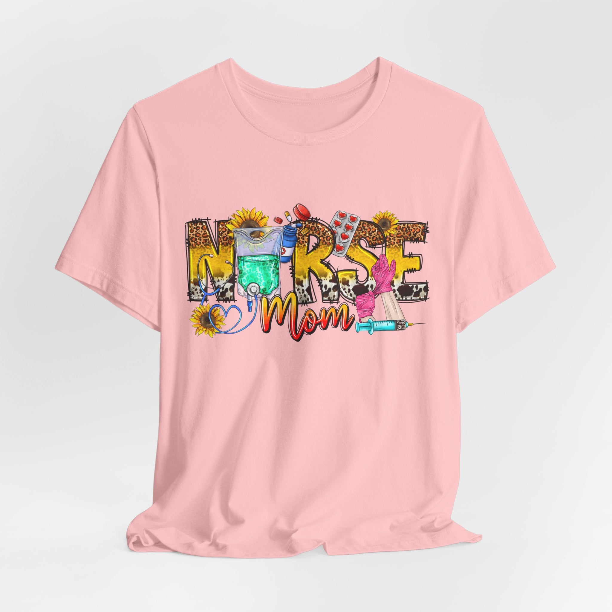 Nurse Mom Floral Graphic Tee