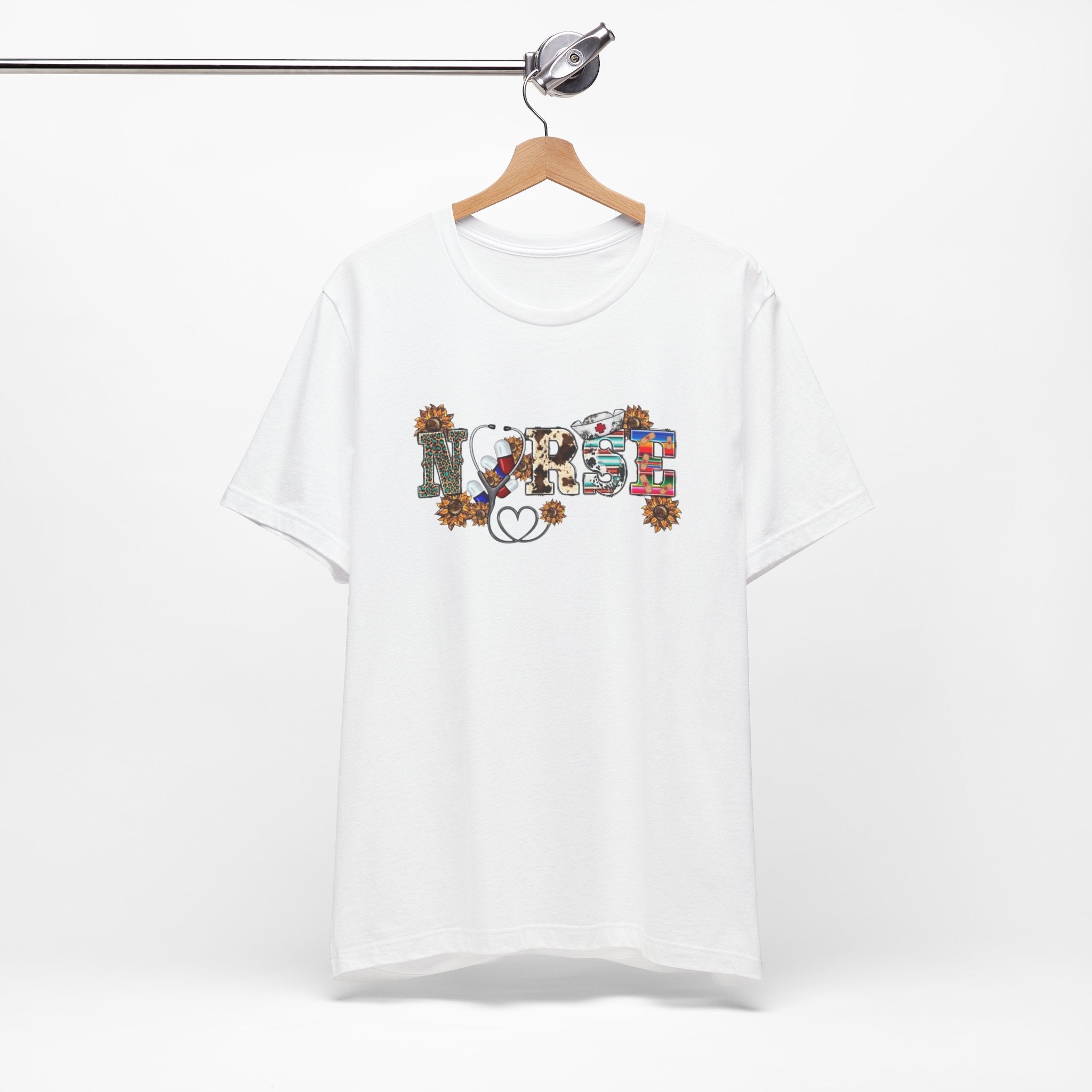 Blessed Floral Tee — "Blessed" Heart Graphic T-Shirt