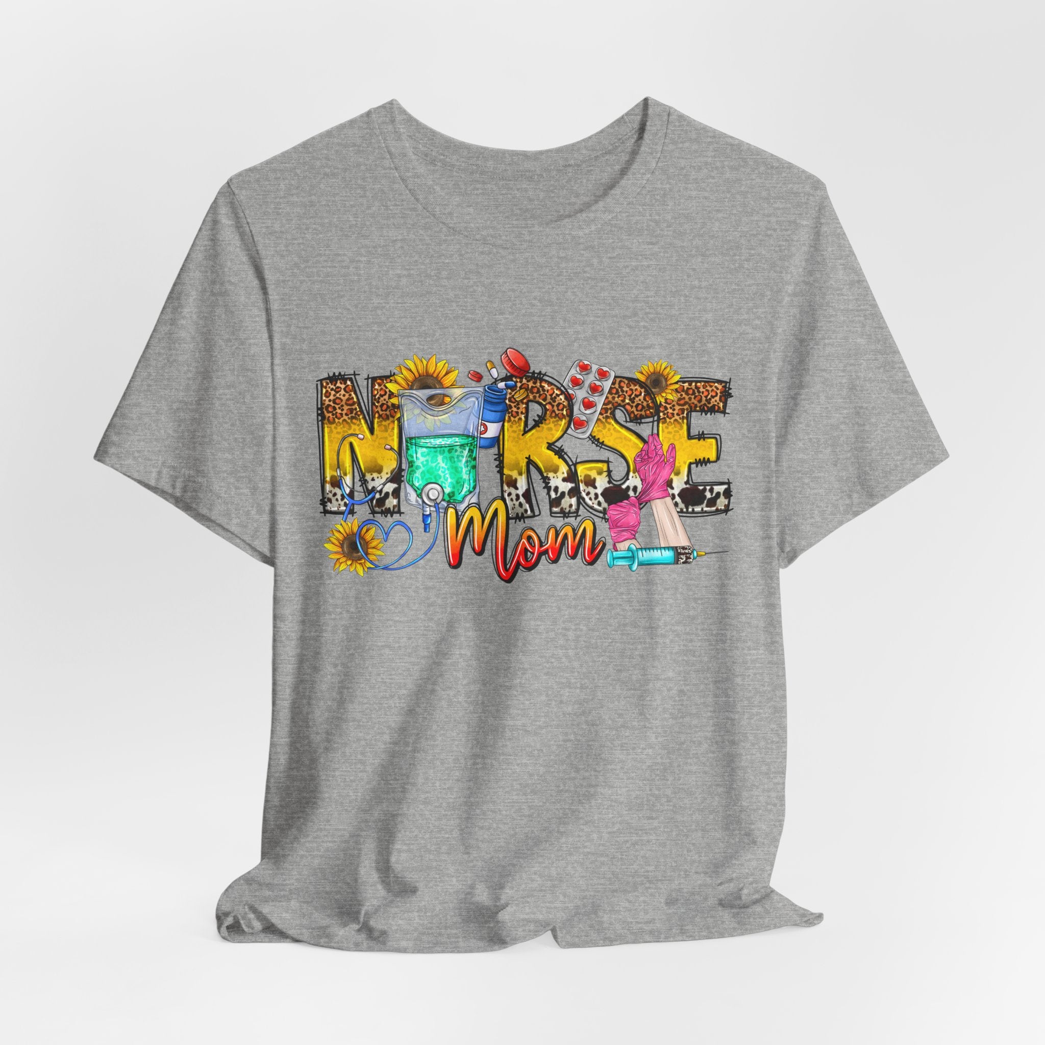Nurse Mom Floral Graphic Tee
