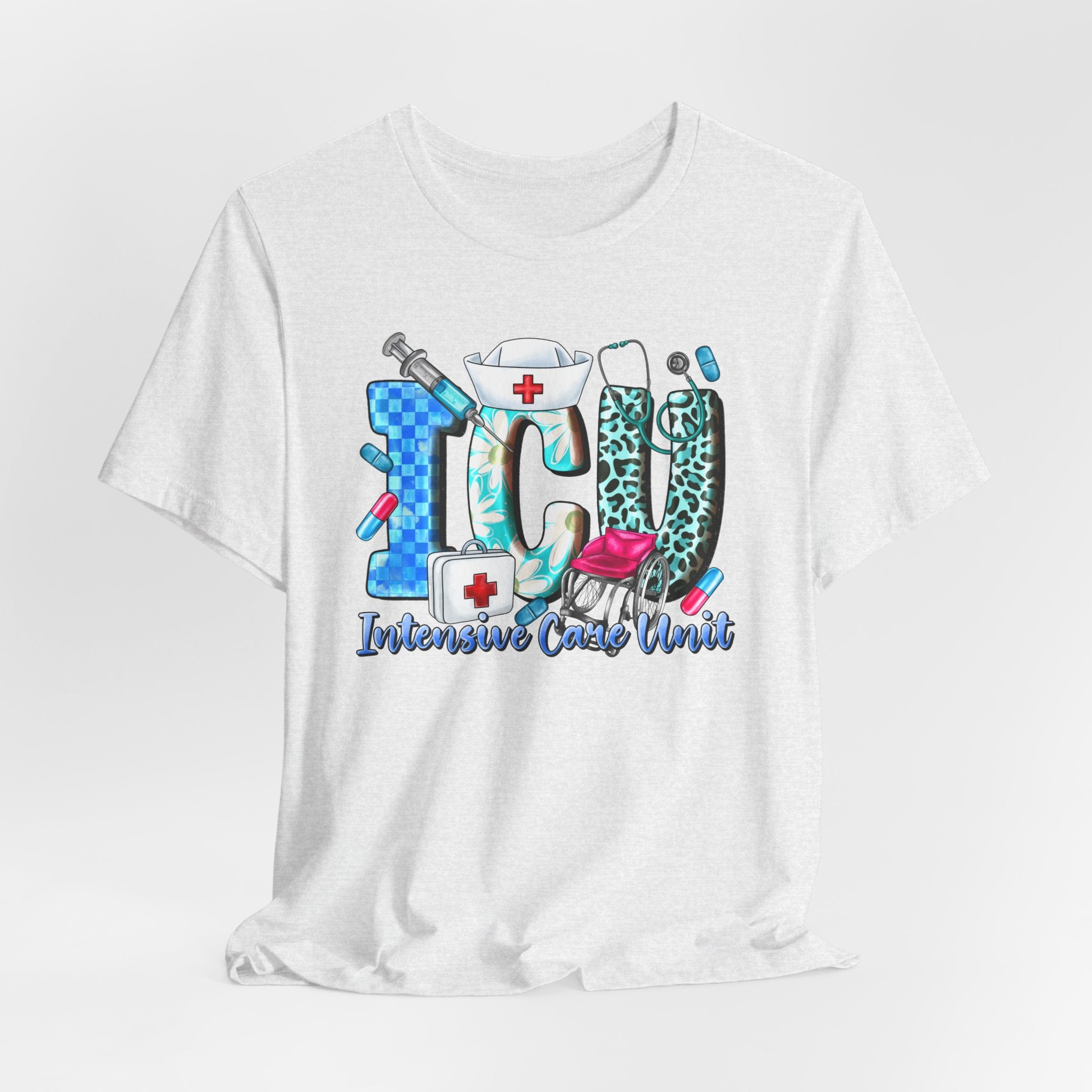 ICU Nurse Graphic Tee – Intensive Care Unit Medical Shirt