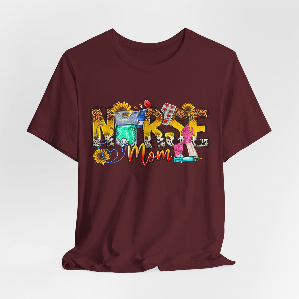 Nurse Mom Floral Graphic Tee
