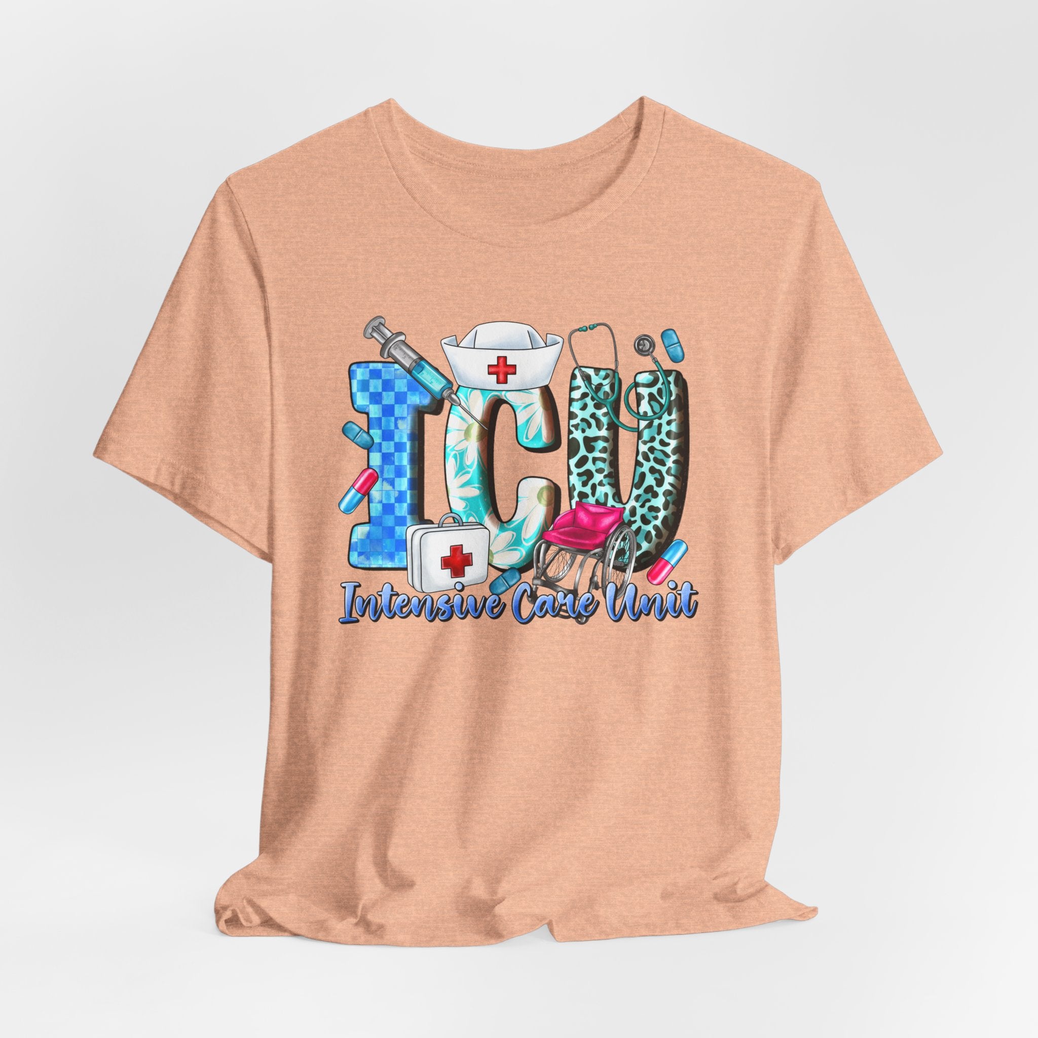 ICU Nurse Graphic Tee – Intensive Care Unit Medical Shirt