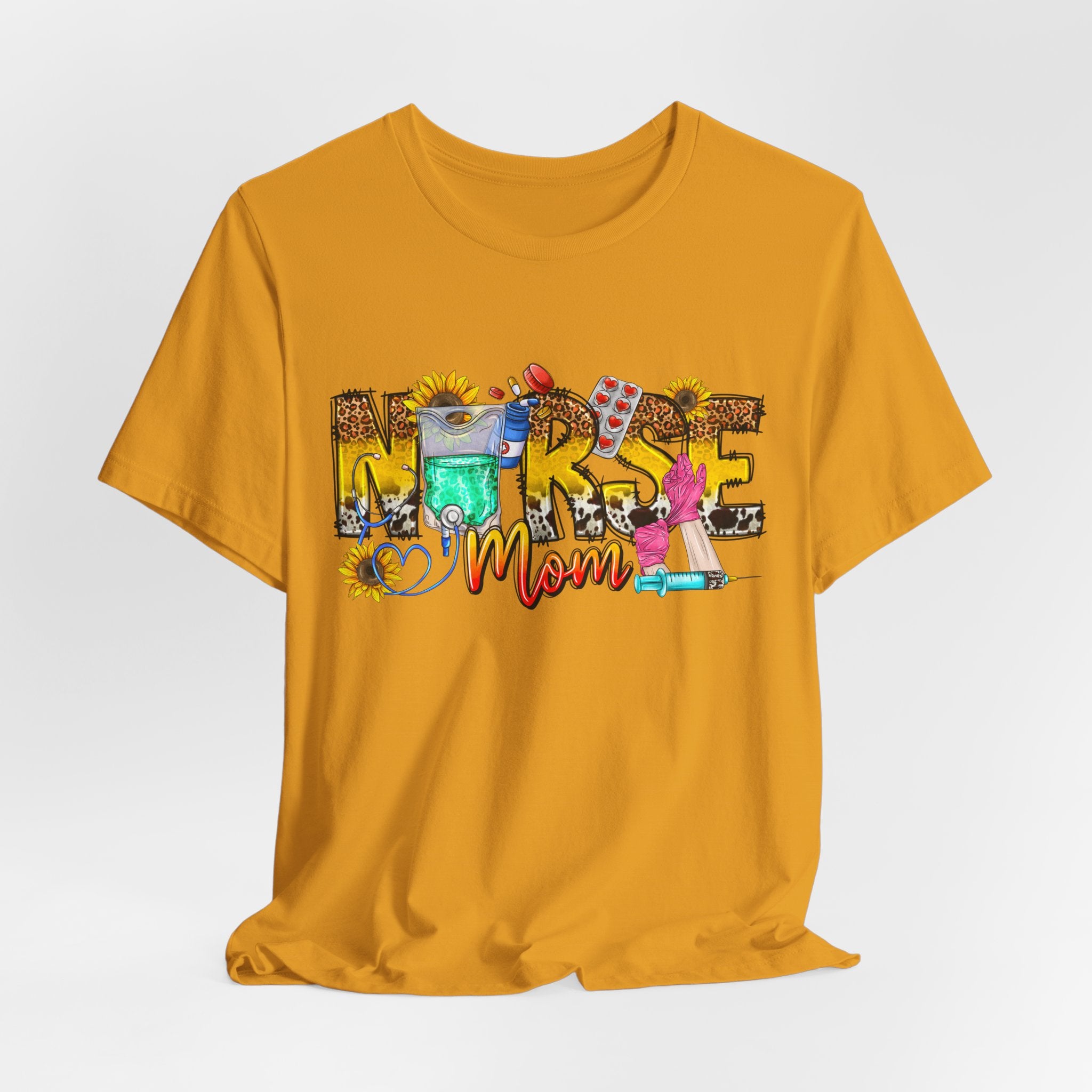 Nurse Mom Floral Graphic Tee
