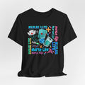 Nurse Life Graphic Tee — Colorful Nursing Icons & 'Nurse Life' Text